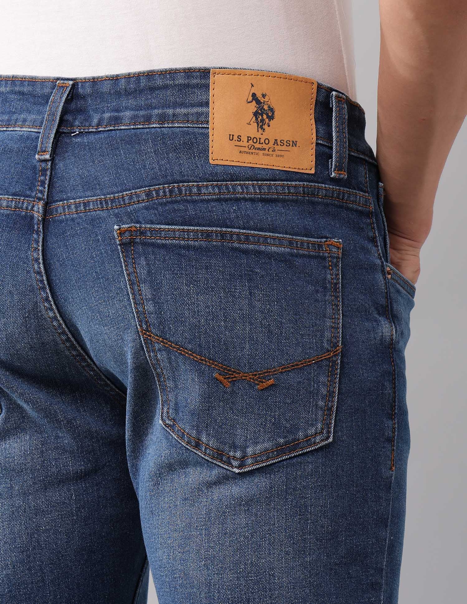 Brandon Slim Tapered Fit Blue Jeans - Image 8