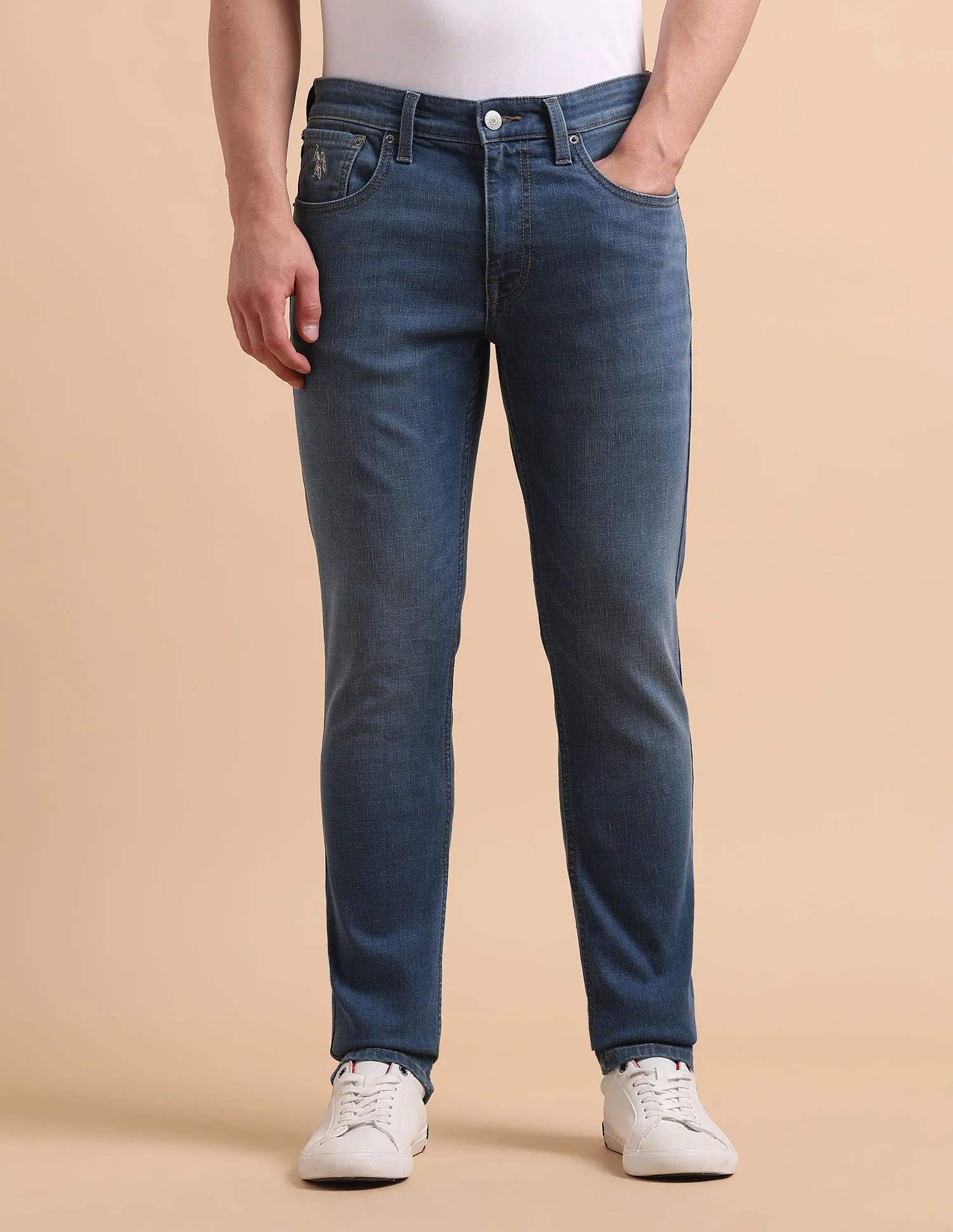 Brandon Slim Tapered Fit Blue Jeans - Image 6