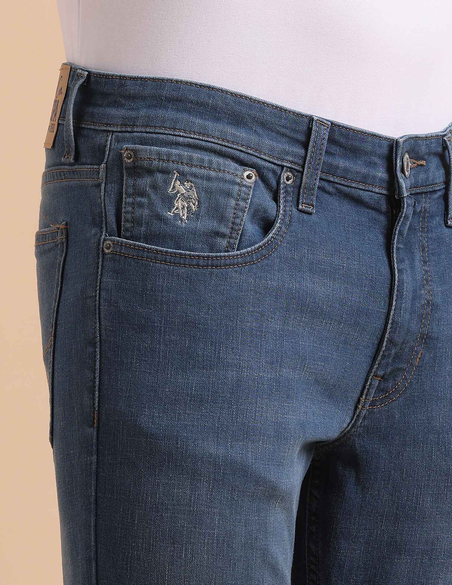 Brandon Slim Tapered Fit Blue Jeans - Image 7