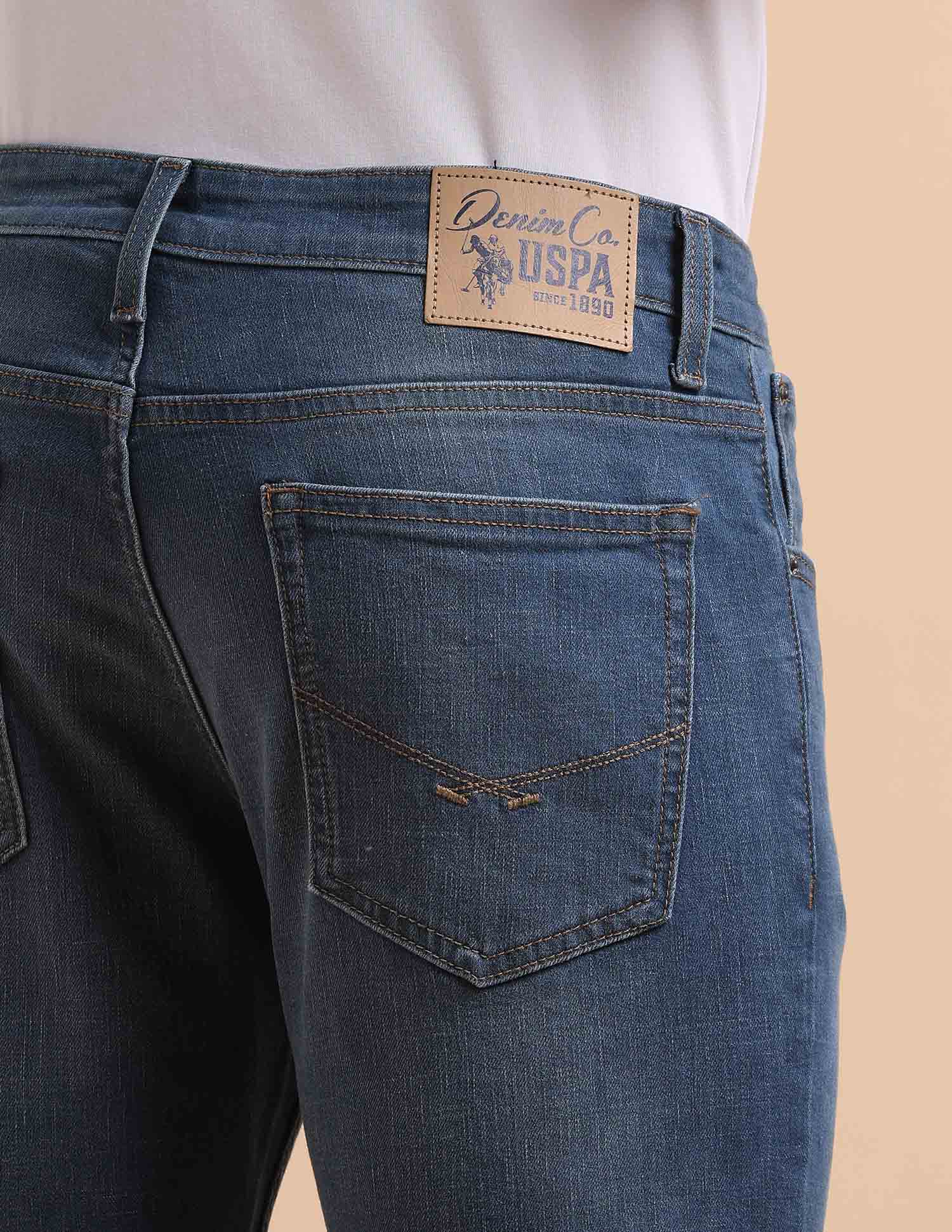 Brandon Slim Tapered Fit Blue Jeans - Image 8