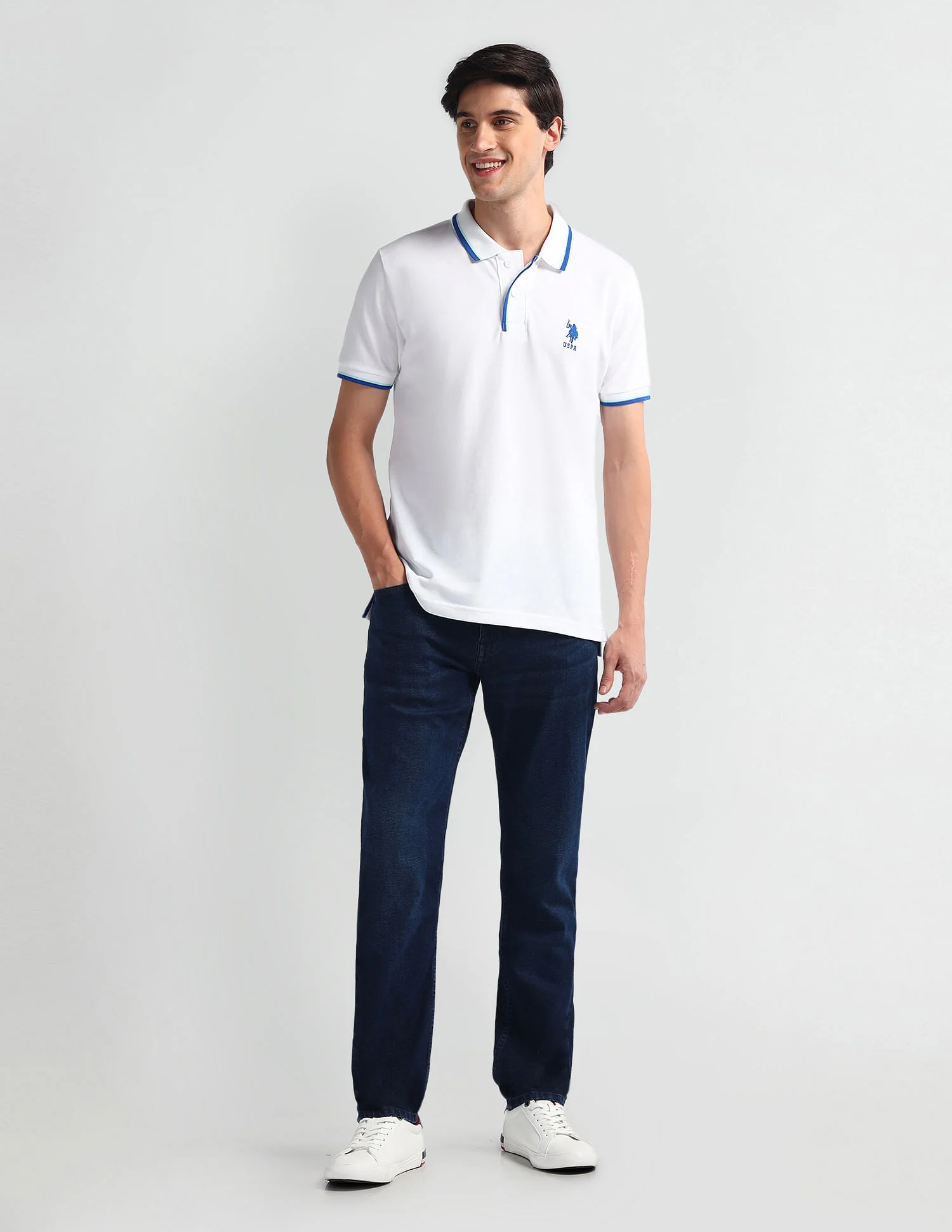 Brandon Slim Tapered Fit Blue Jeans - Image 3