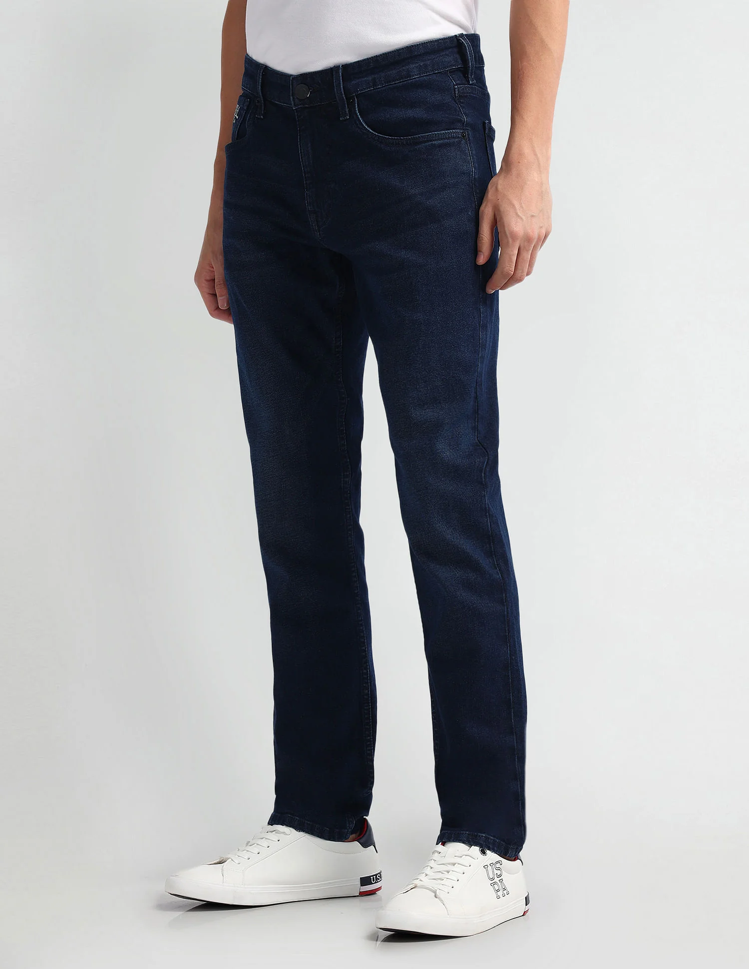 Brandon Slim Tapered Fit Blue Jeans - Image 4