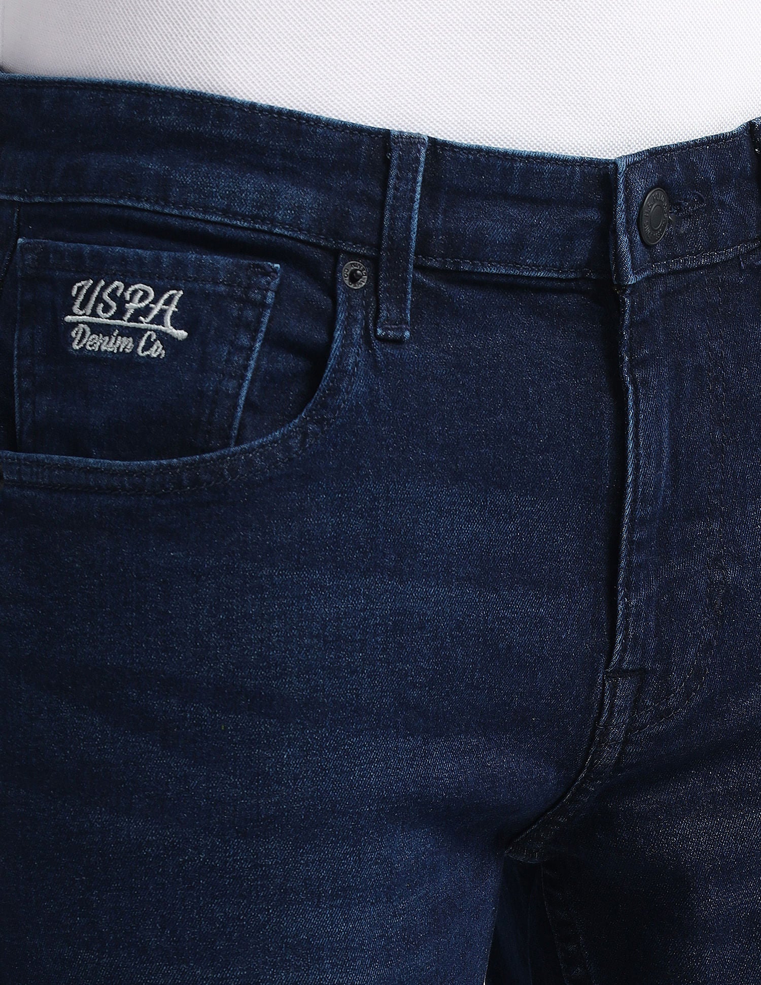 Brandon Slim Tapered Fit Blue Jeans - Image 7