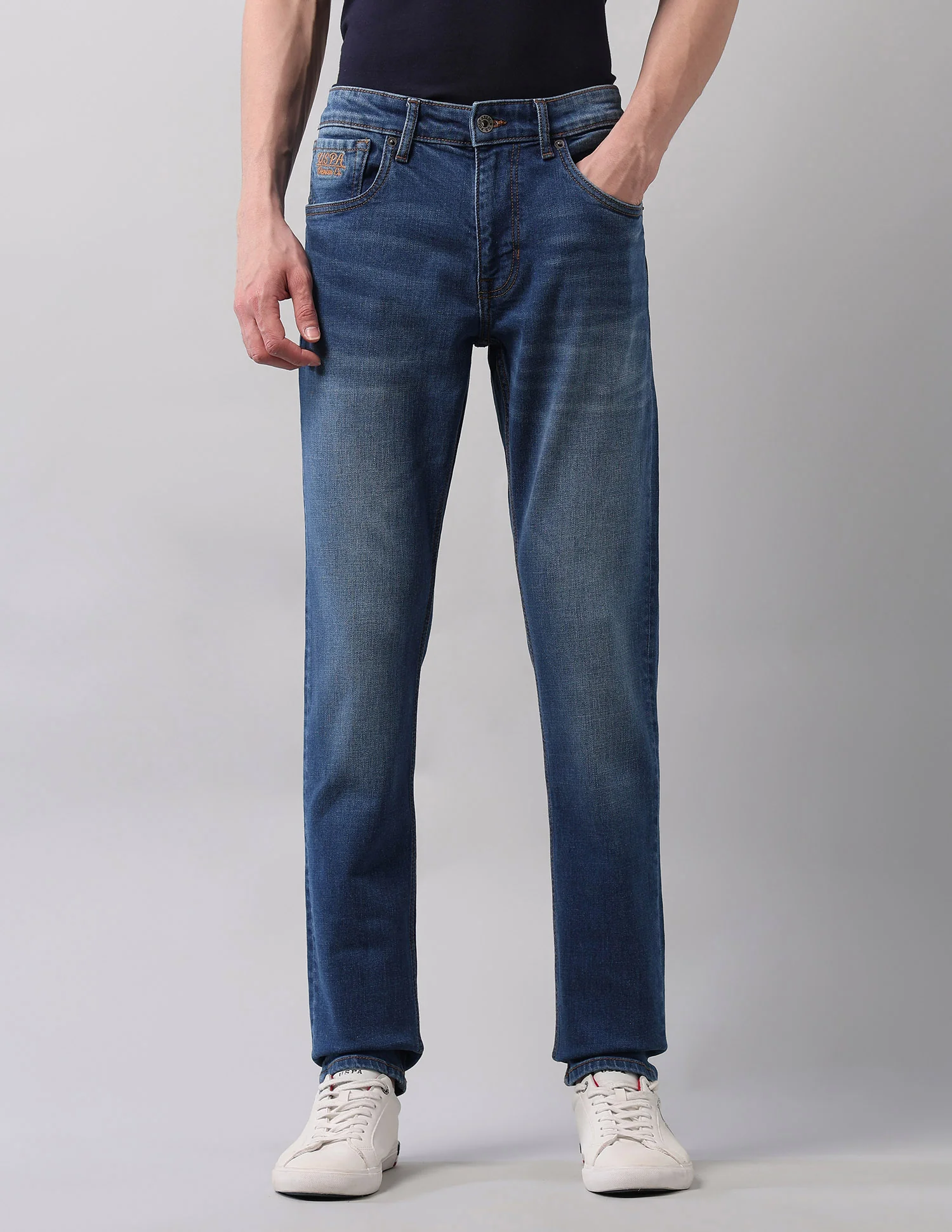 Brandon Slim Tapered Fit Blue Jeans - Image 6