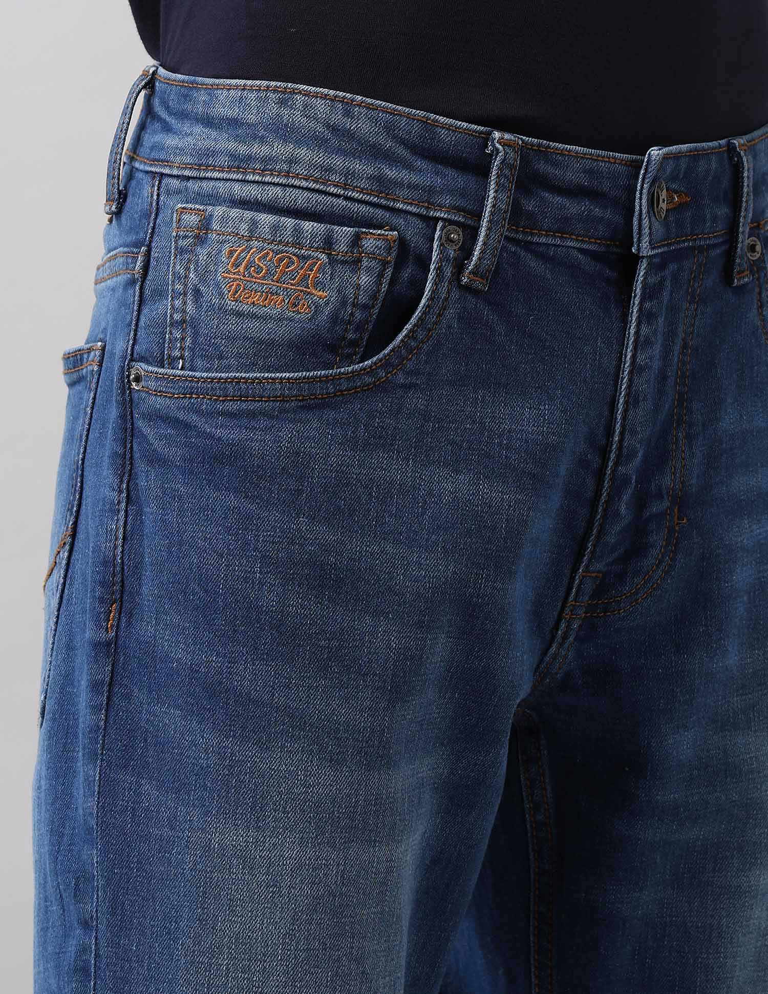 Brandon Slim Tapered Fit Blue Jeans - Image 7