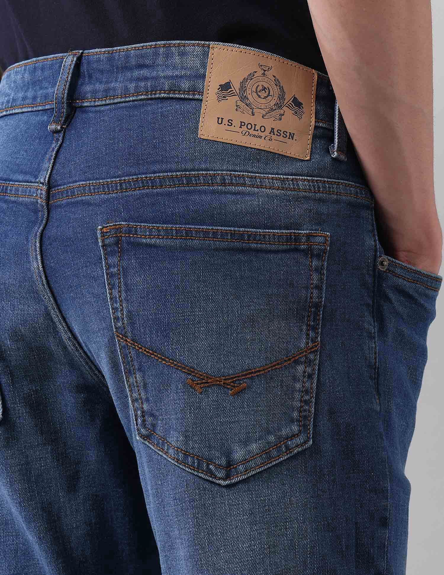 Brandon Slim Tapered Fit Blue Jeans - Image 8