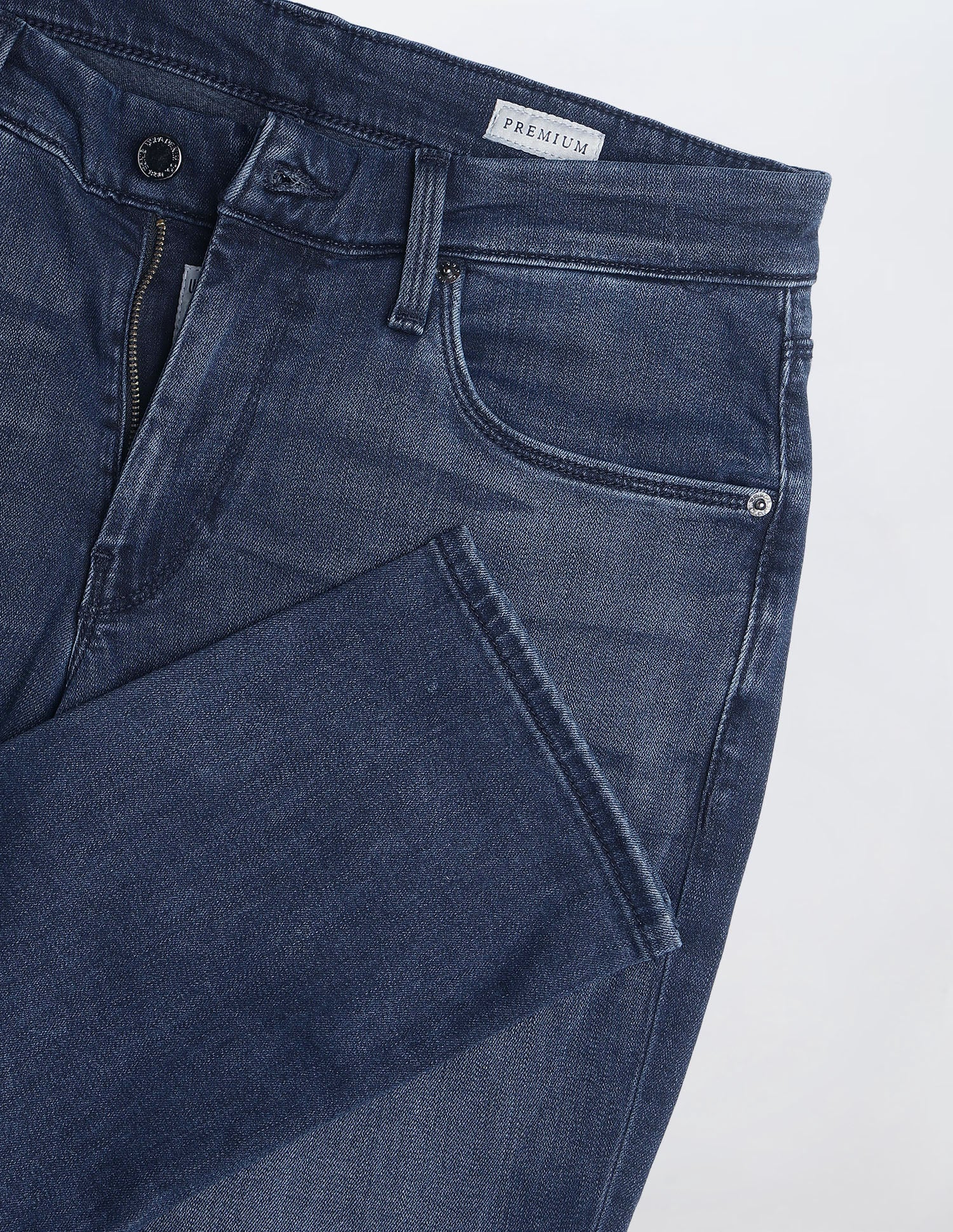 Brandon Slim Tapered Fit Blue Jeans - Image 2