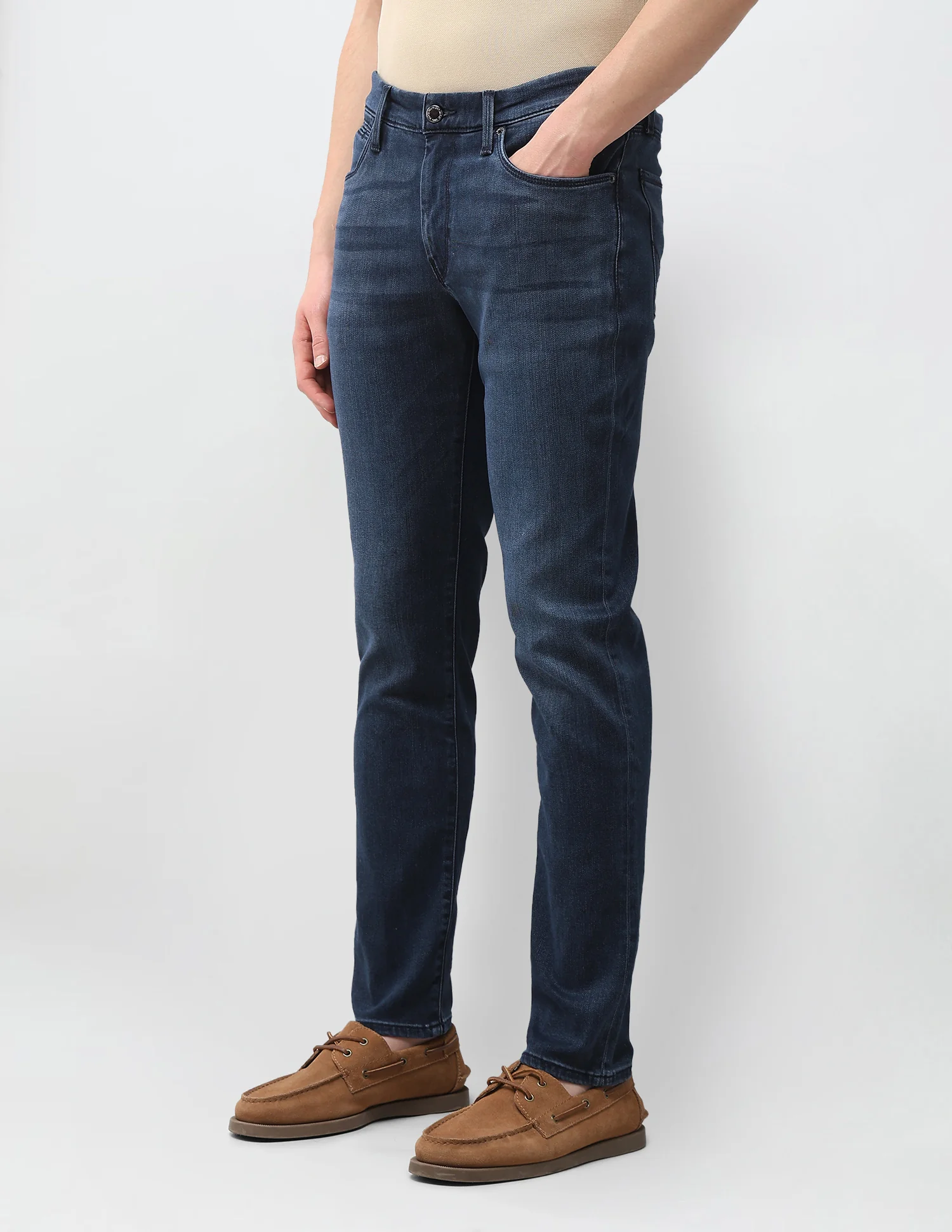 Brandon Slim Tapered Fit Blue Jeans - Image 4
