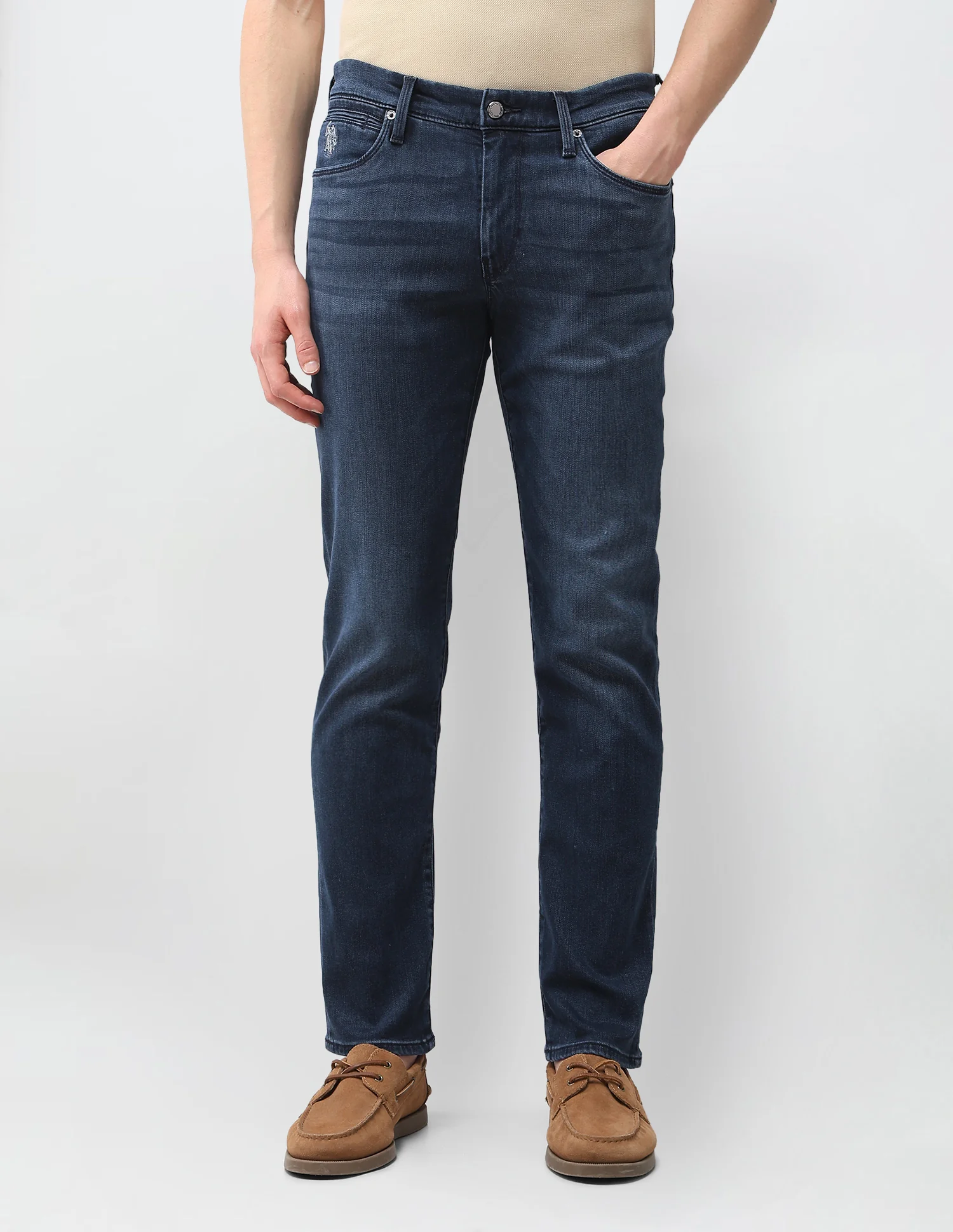 Brandon Slim Tapered Fit Blue Jeans - Image 6