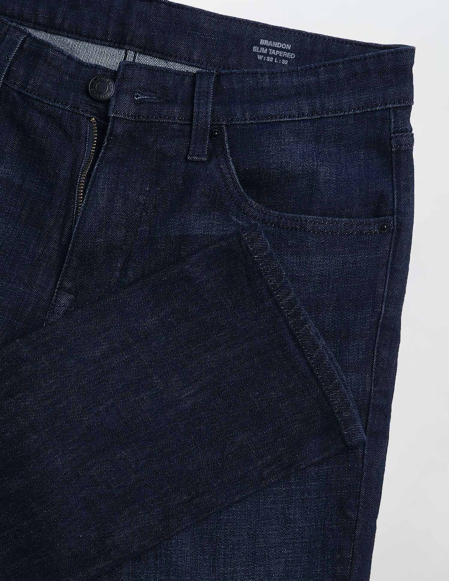 Brandon Slim Tapered Fit Blue Jeans - Image 2