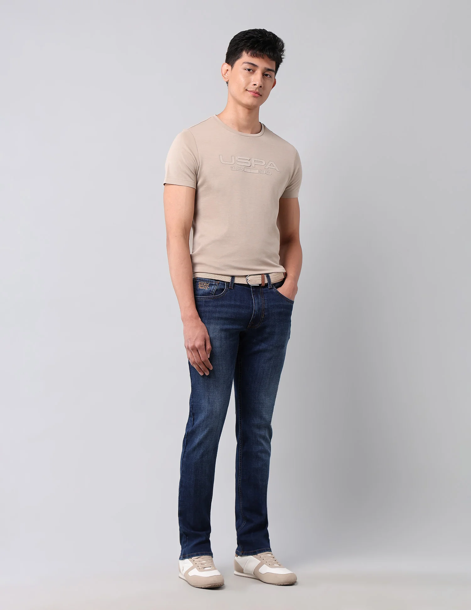 Brandon Slim Tapered Fit Blue Jeans - Image 3