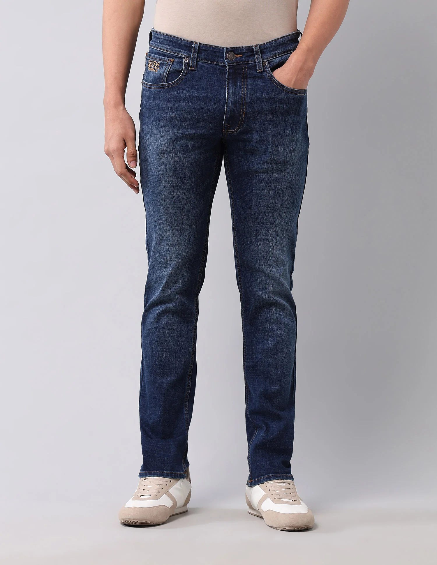 Brandon Slim Tapered Fit Blue Jeans - Image 6