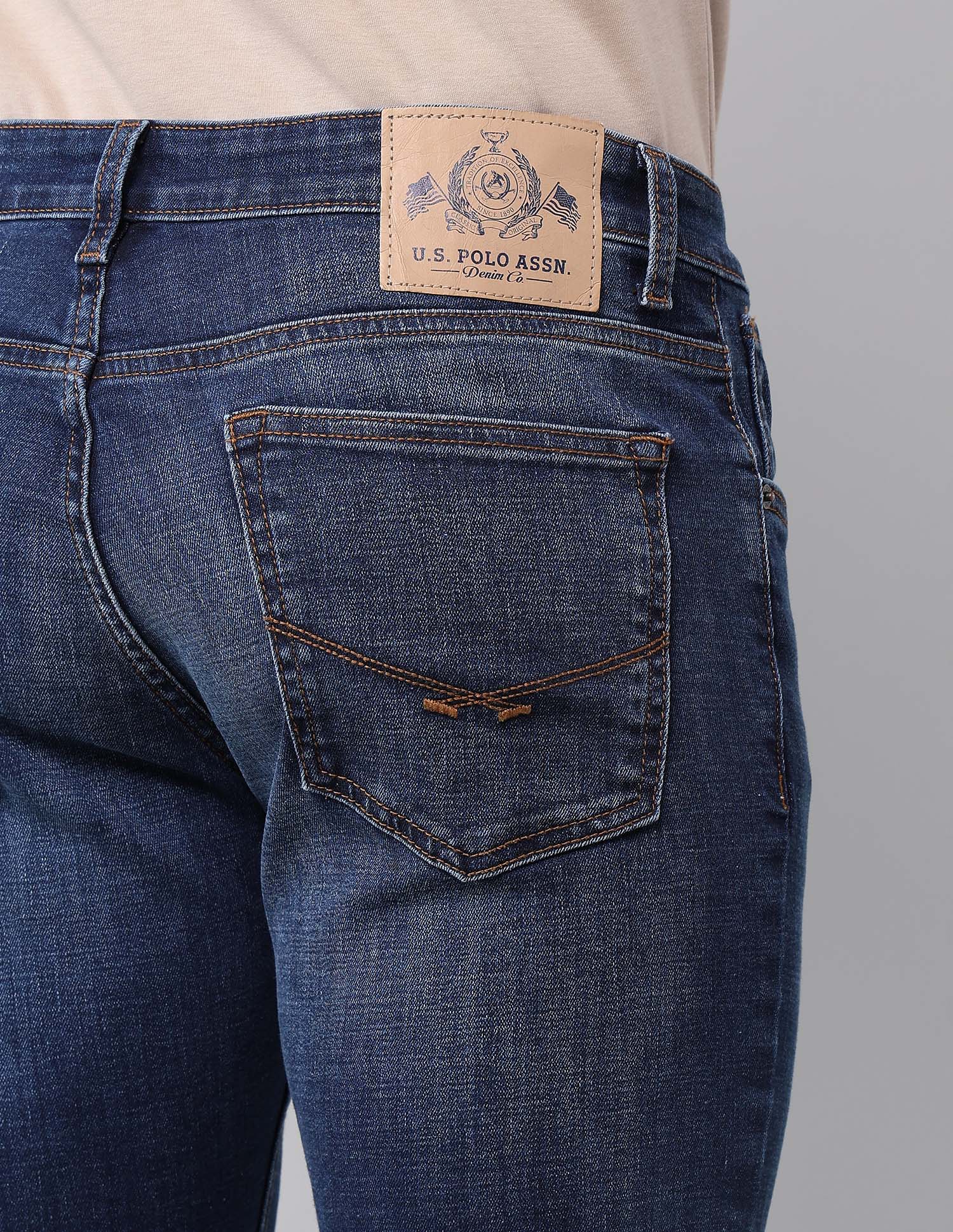 Brandon Slim Tapered Fit Blue Jeans - Image 8