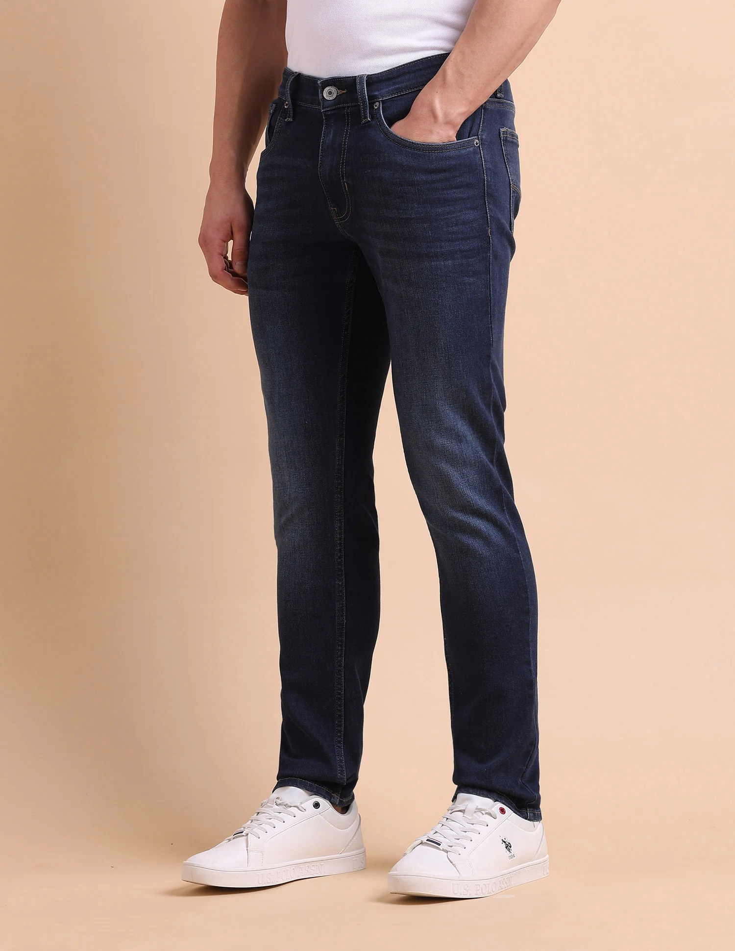 Brandon Slim Tapered Fit Blue Jeans - Image 4