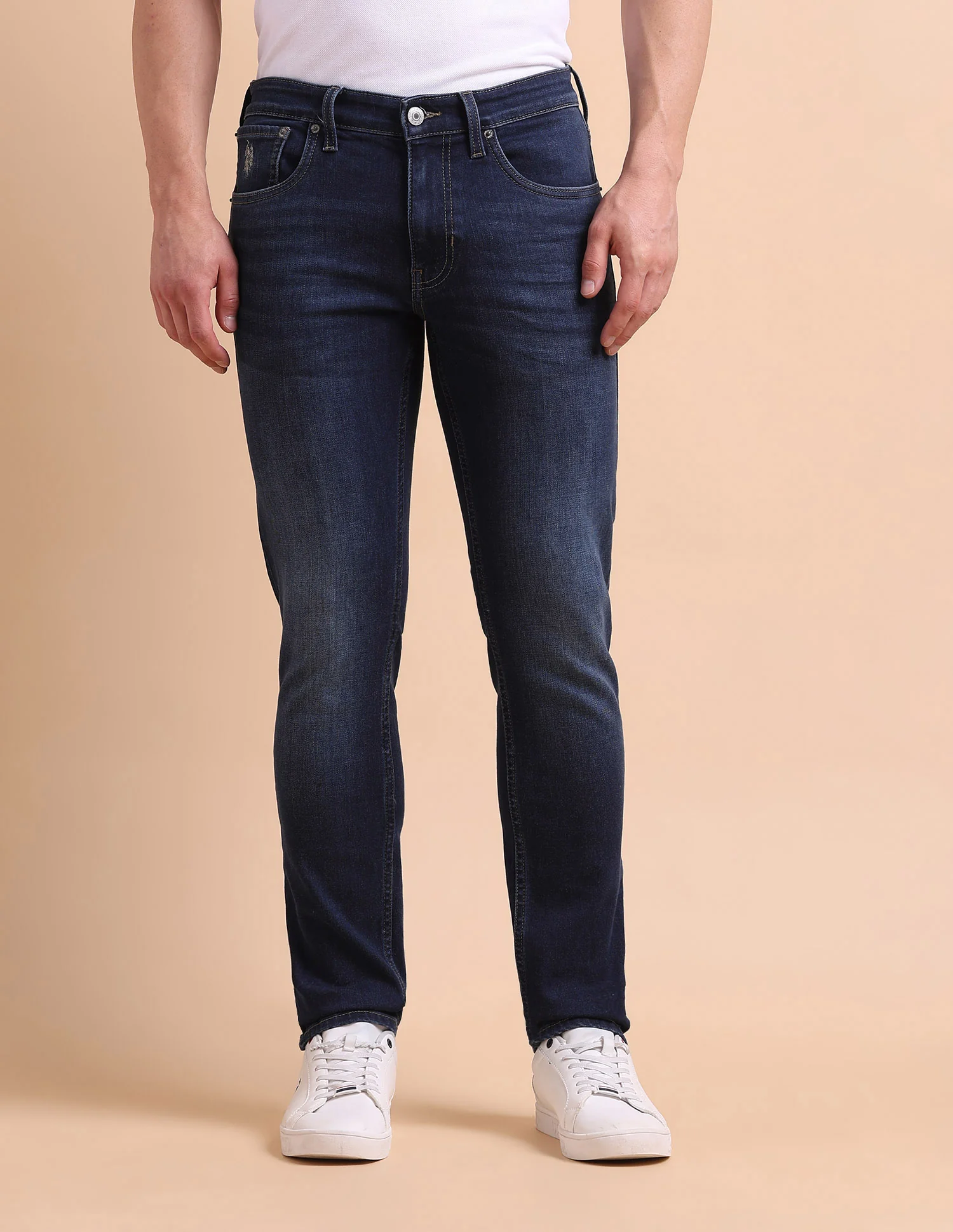 Brandon Slim Tapered Fit Blue Jeans - Image 6