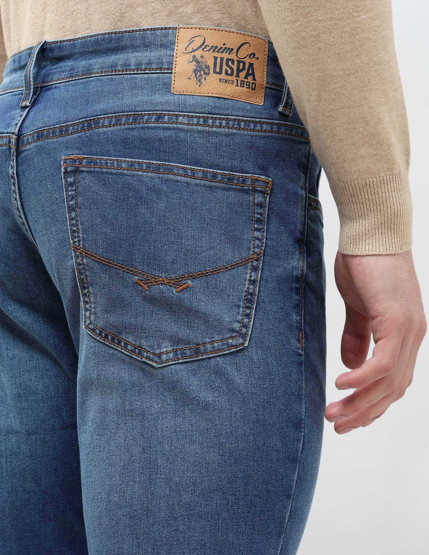 Brandon Slim Tapered Fit Blue Jeans - Image 8