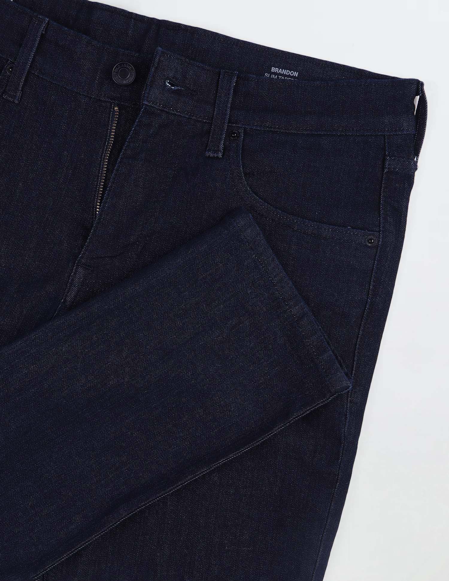 Brandon Slim Tapered Fit Blue Jeans - Image 2