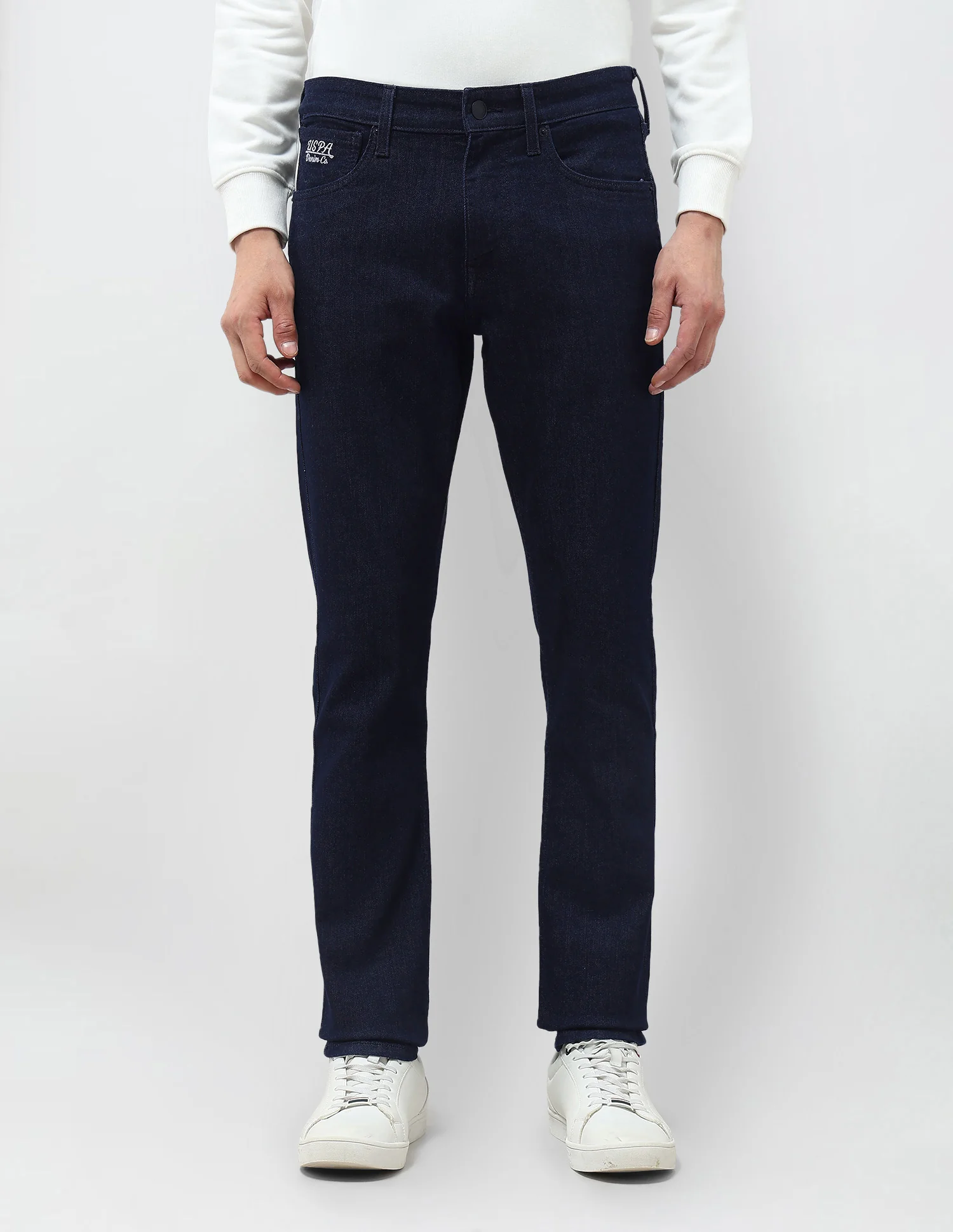 Brandon Slim Tapered Fit Blue Jeans - Image 6