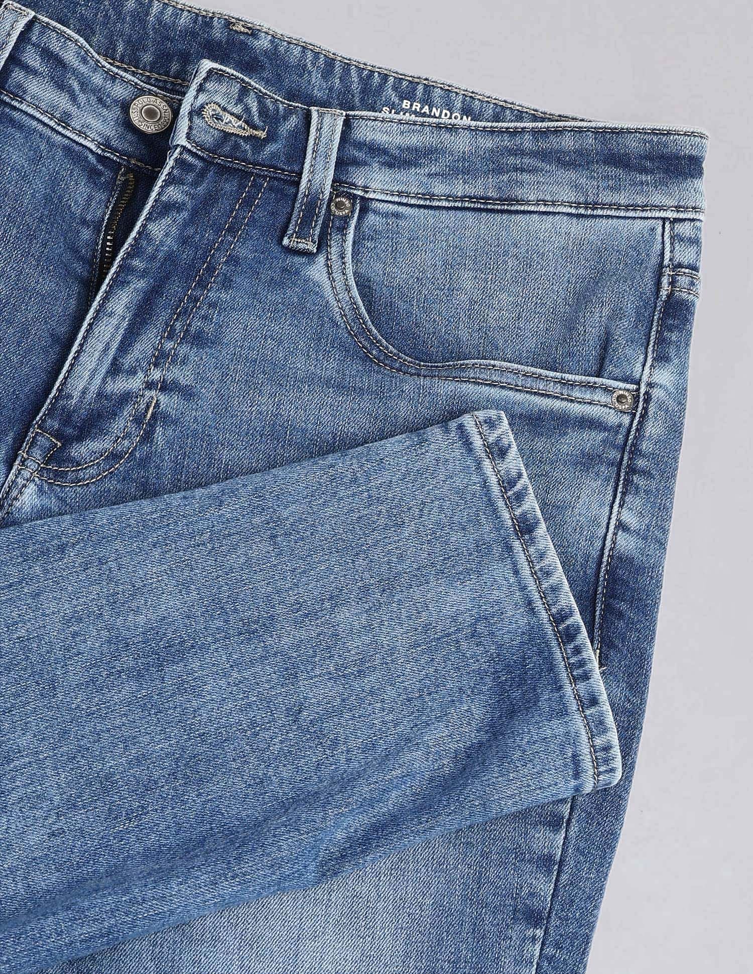 Brandon Slim Tapered Fit Blue Jeans - Image 2