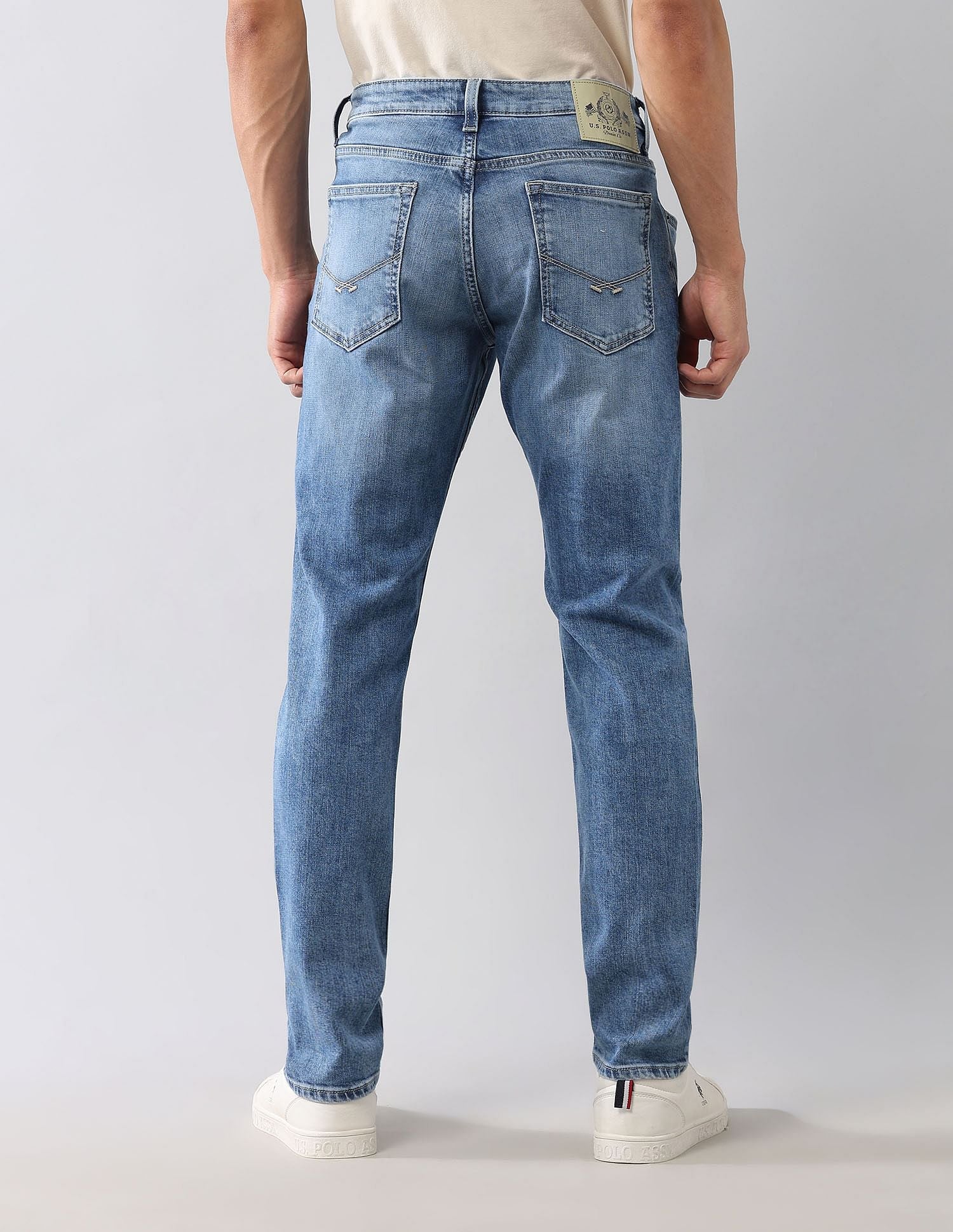 Brandon Slim Tapered Fit Blue Jeans - Image 5