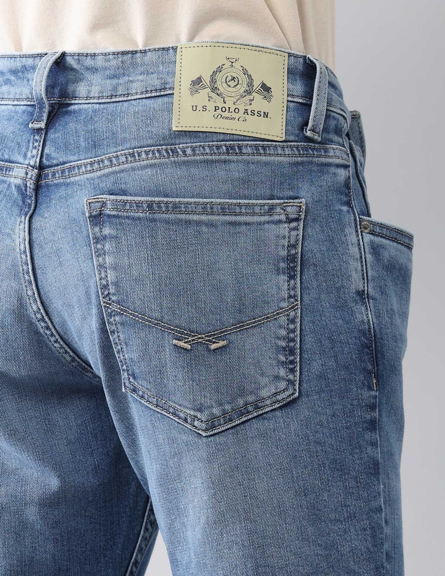 Brandon Slim Tapered Fit Blue Jeans - Image 8