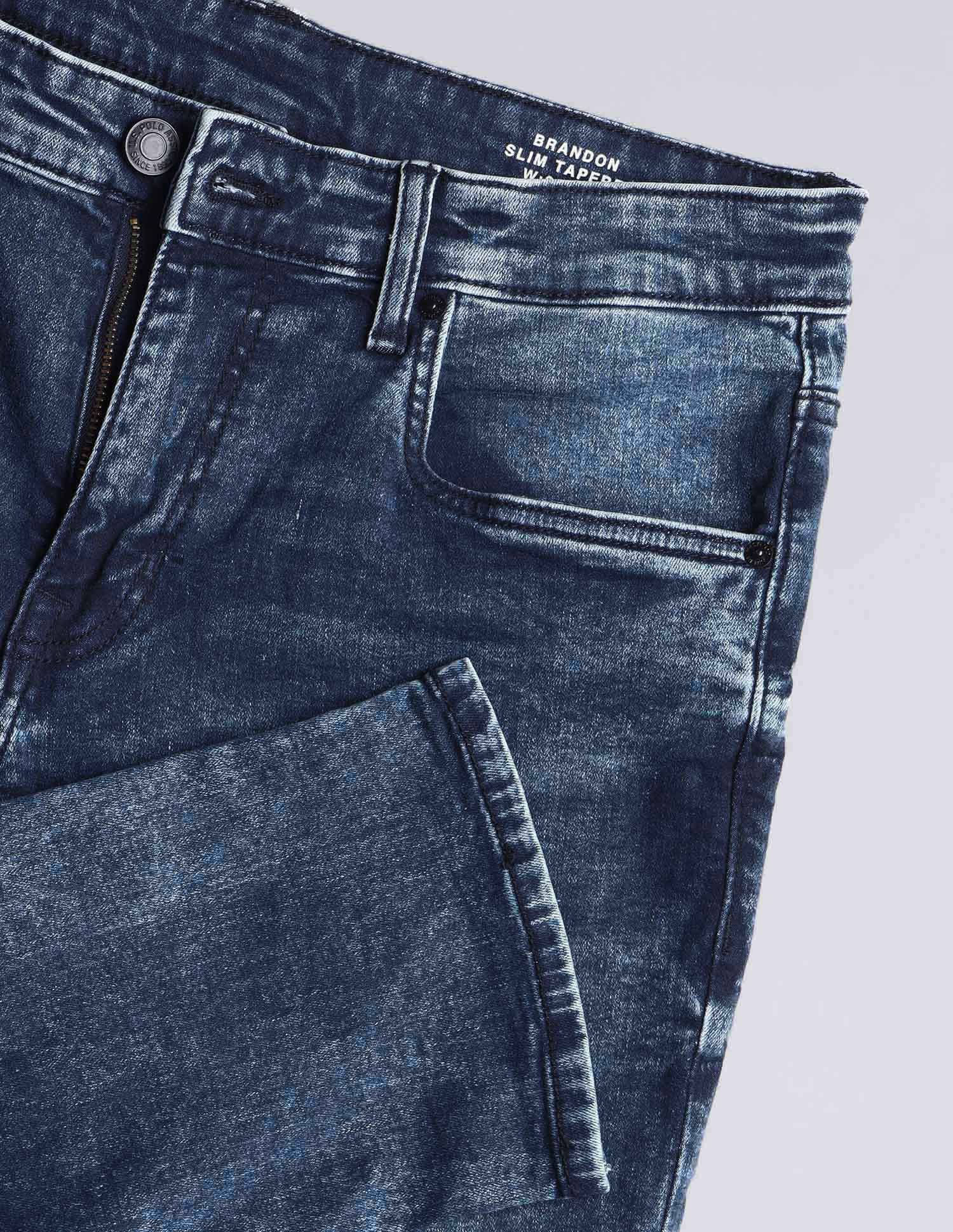 Brandon Slim Tapered Fit Blue Jeans - Image 2