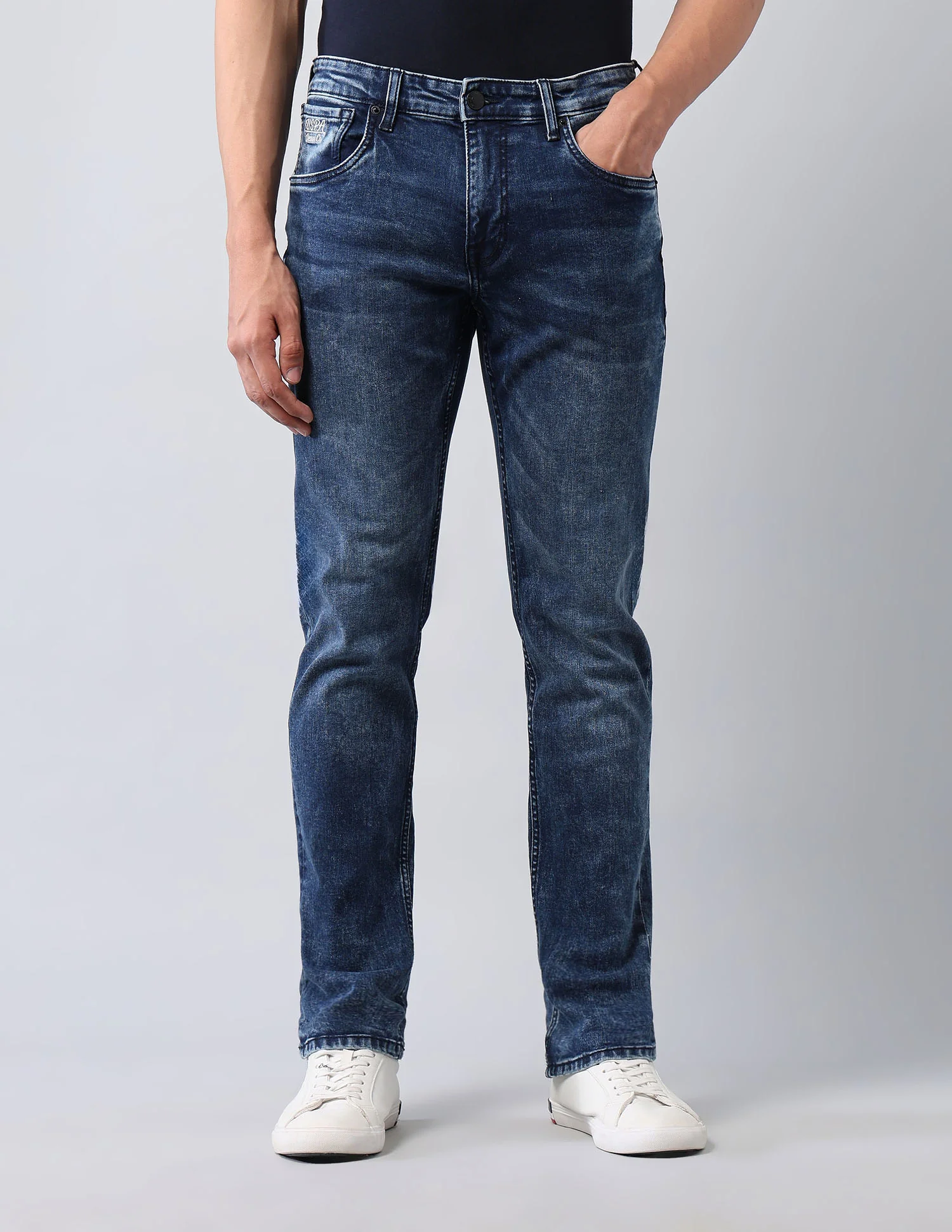 Brandon Slim Tapered Fit Blue Jeans - Image 6