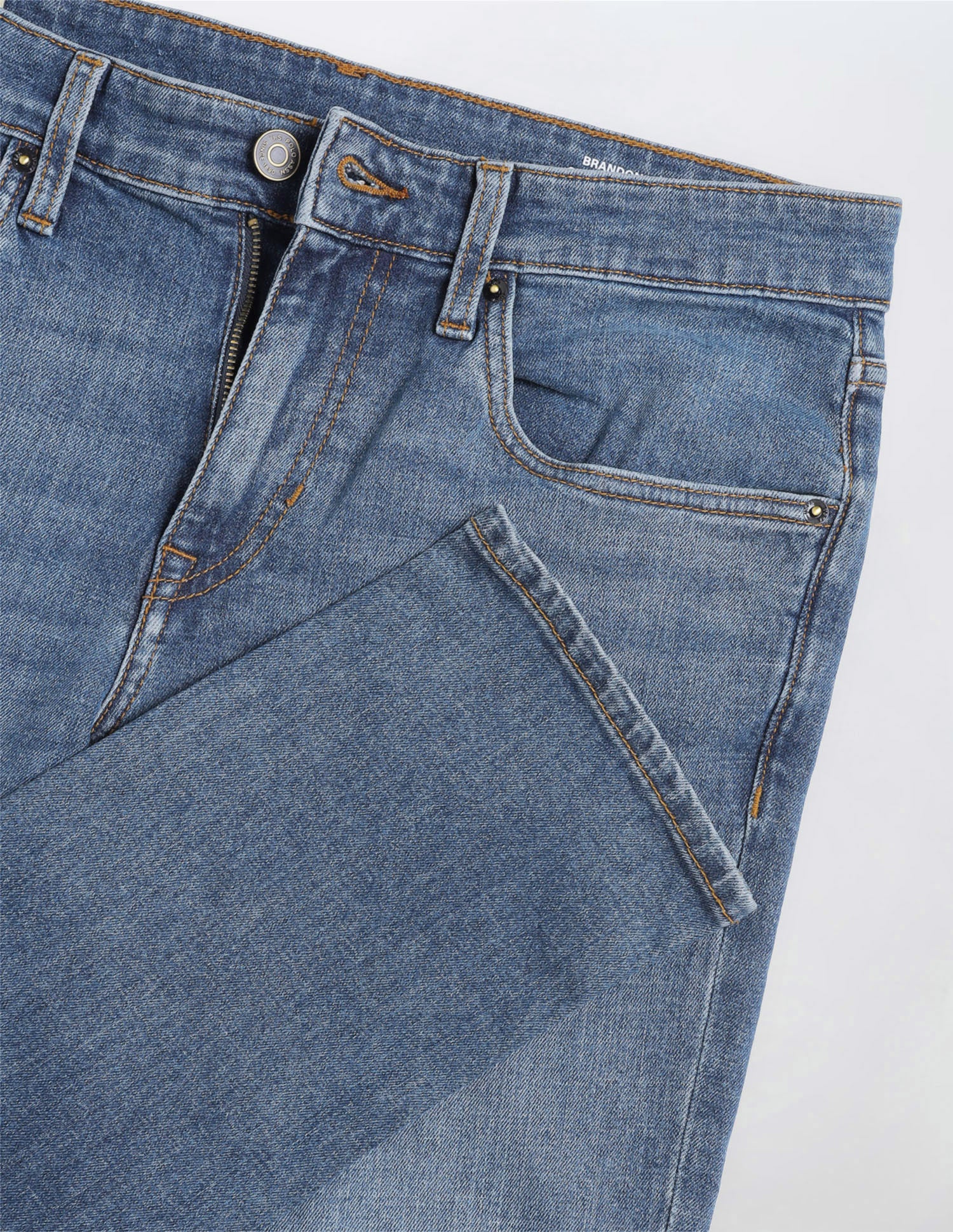 Brandon Slim Tapered Fit Blue Jeans - Image 2