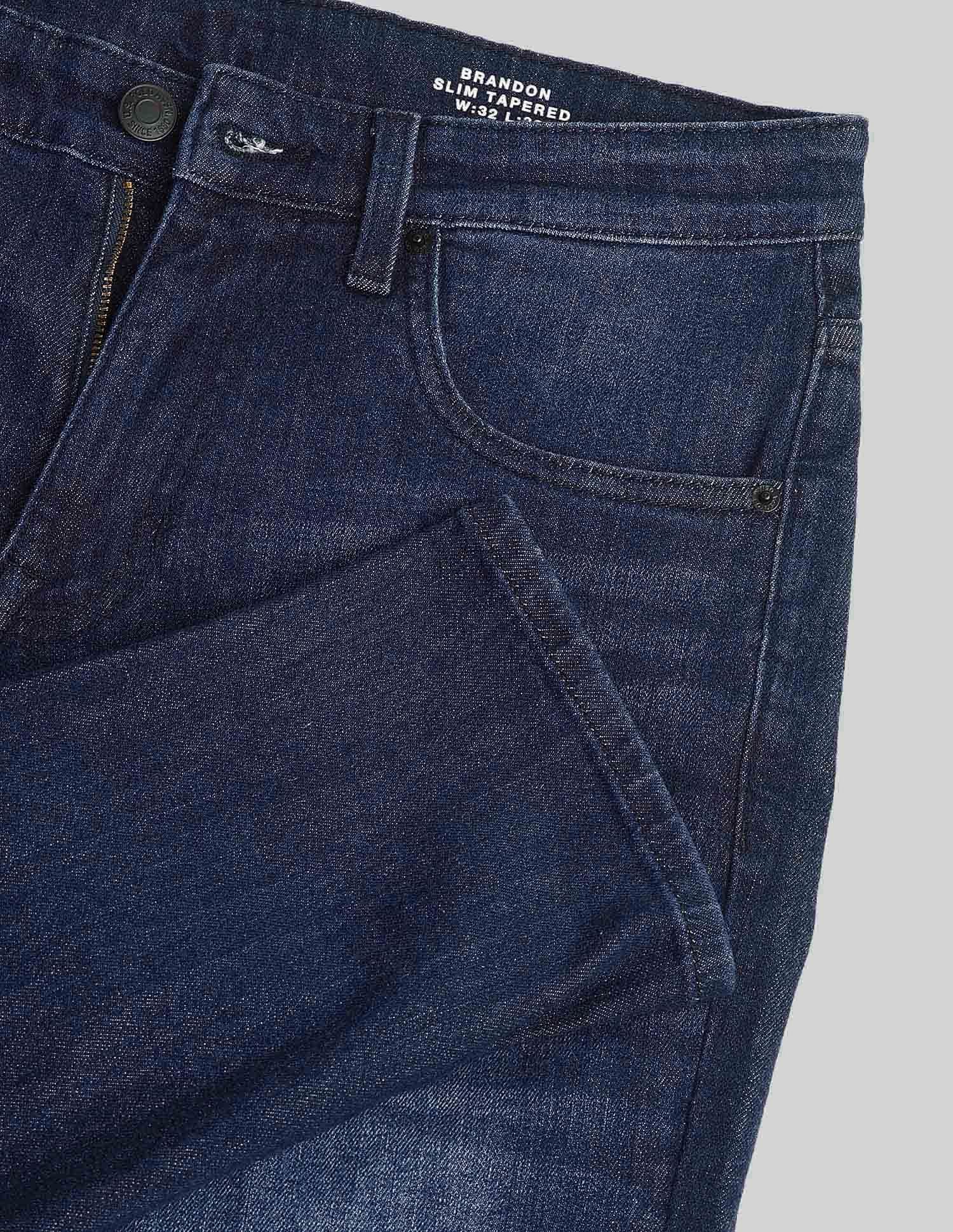 Brandon Slim Tapered Fit Blue Jeans - Image 2
