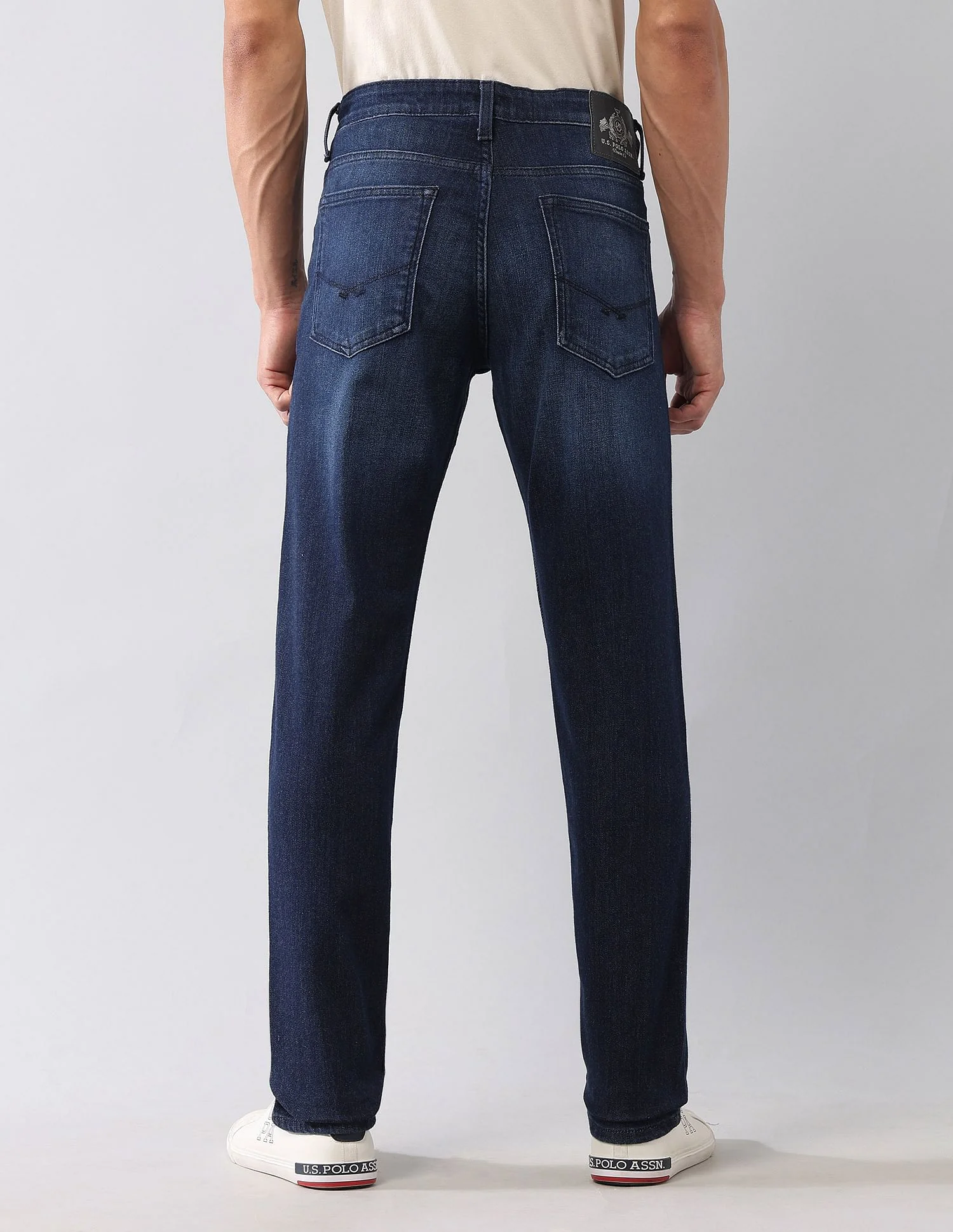 Brandon Slim Tapered Fit Blue Jeans - Image 5