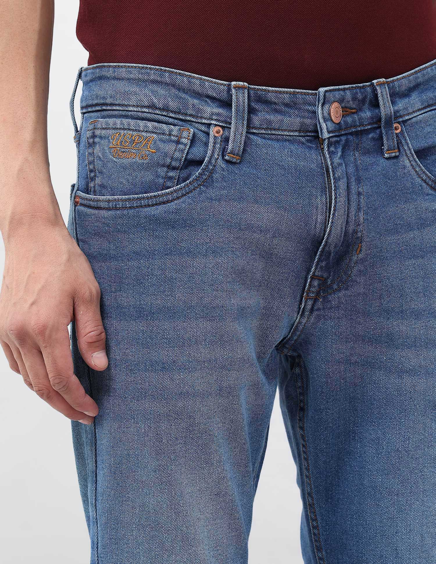 Brandon Slim Tapered Fit Blue Jeans - Image 7