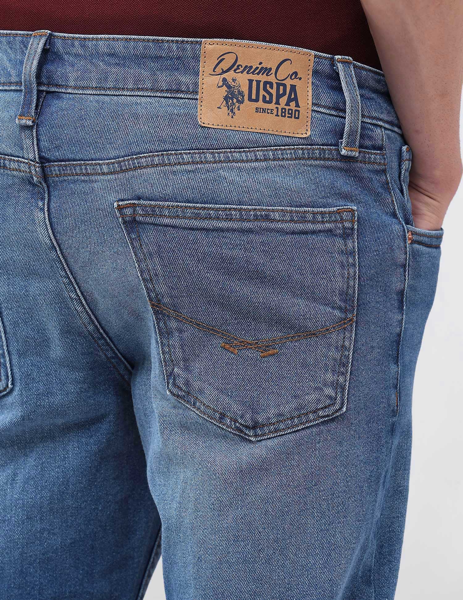 Brandon Slim Tapered Fit Blue Jeans - Image 8