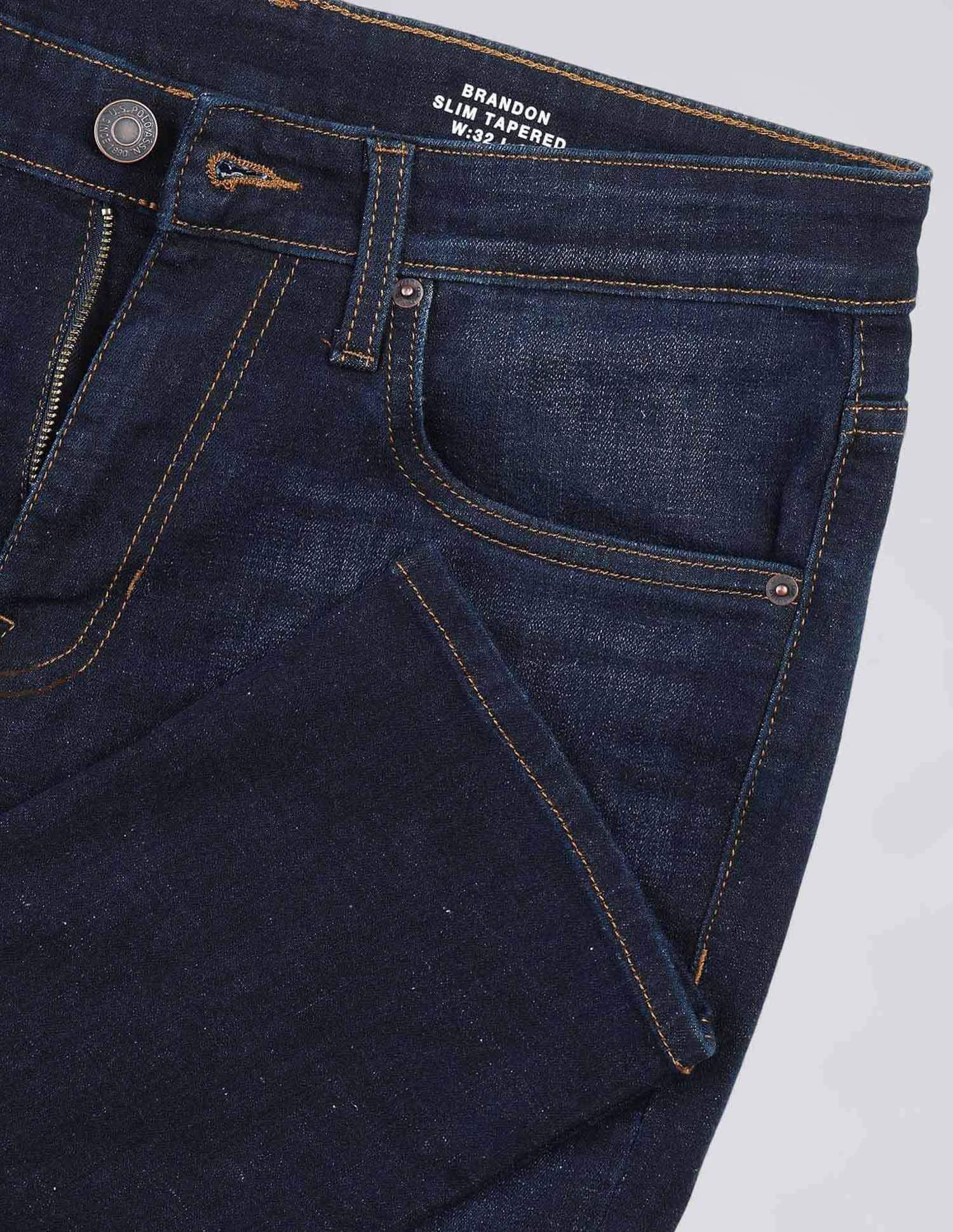 Brandon Slim Tapered Fit Blue Jeans - Image 2