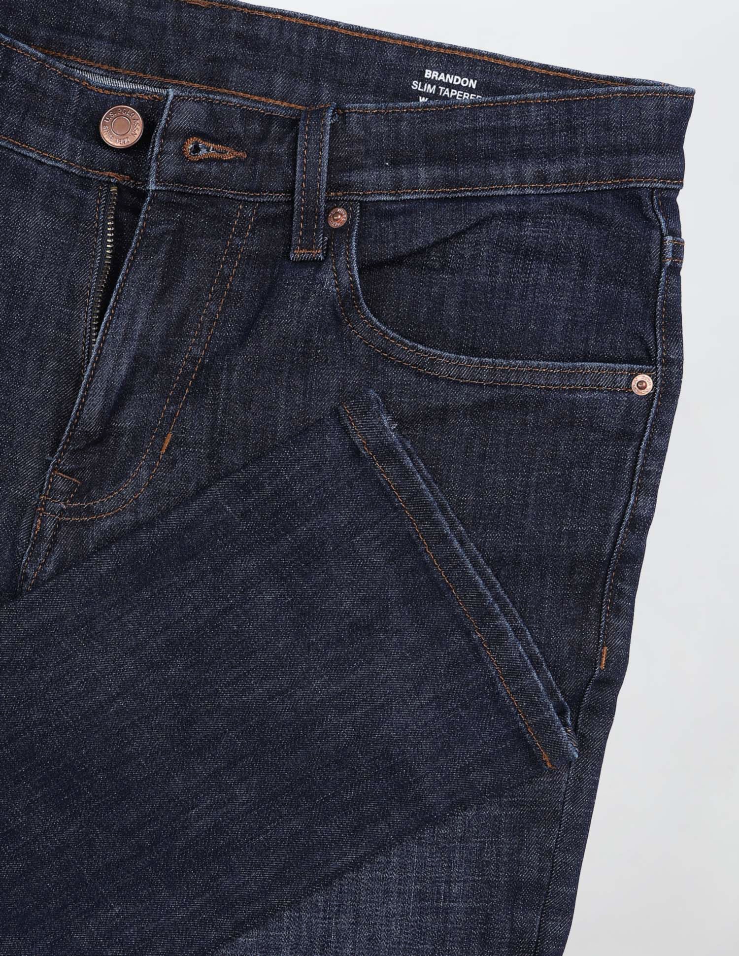 Brandon Slim Tapered Fit Blue Jeans - Image 2