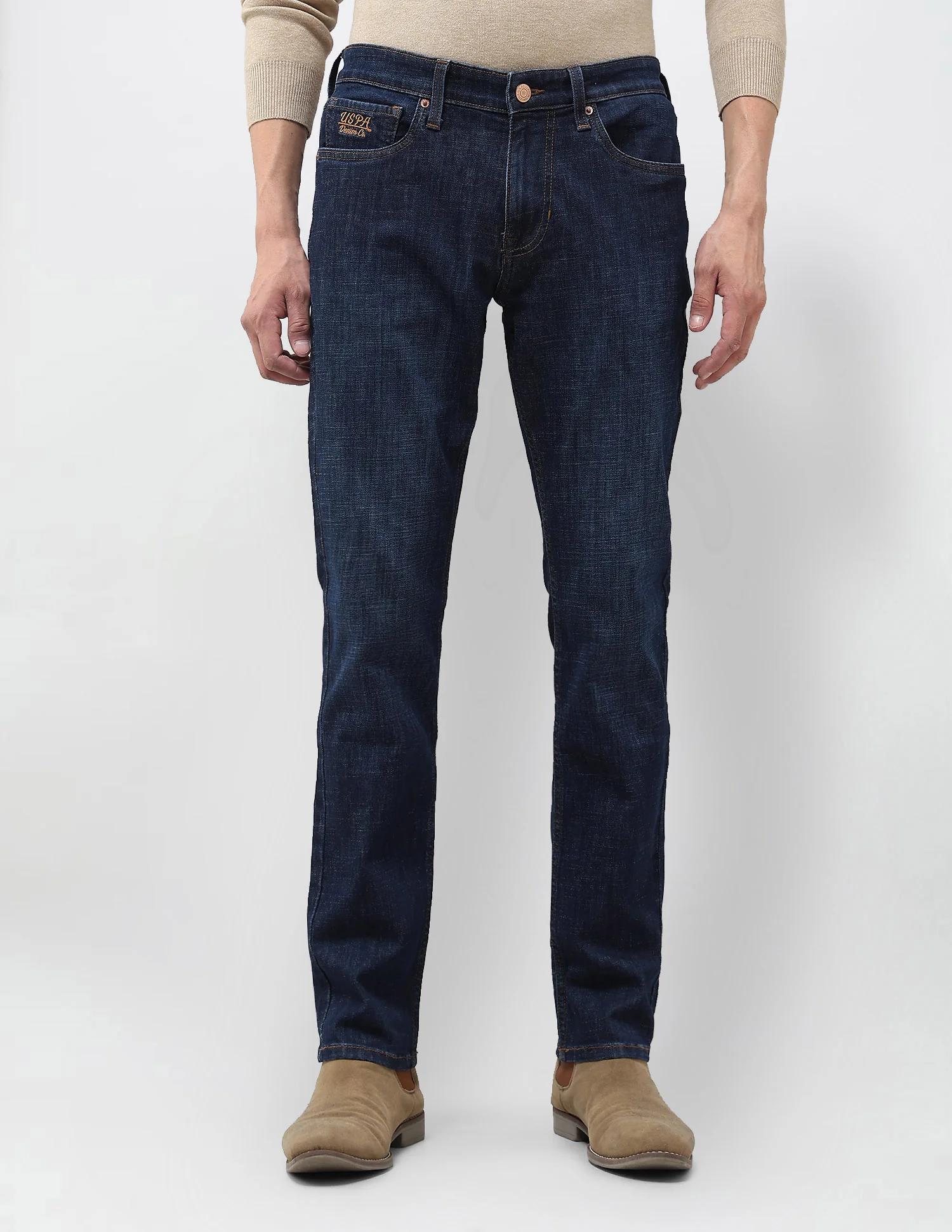 Brandon Slim Tapered Fit Blue Jeans - Image 6