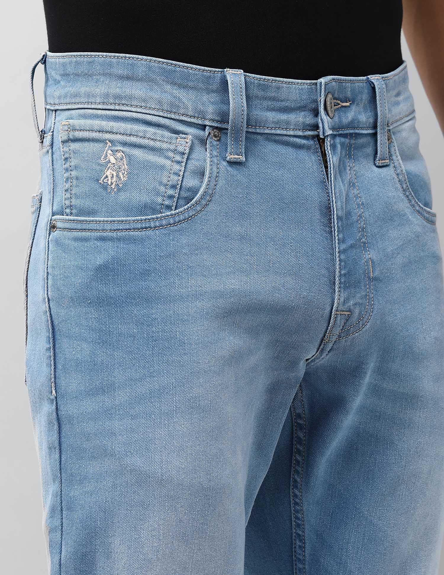 Brandon Slim Tapered Fit Blue Jeans - Image 7