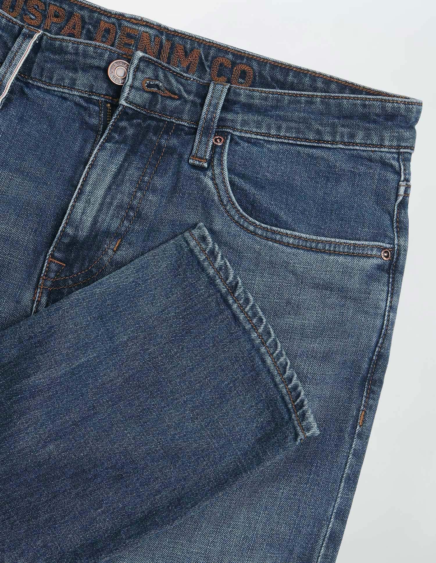 Brandon Slim Tapered Fit Blue Jeans - Image 2
