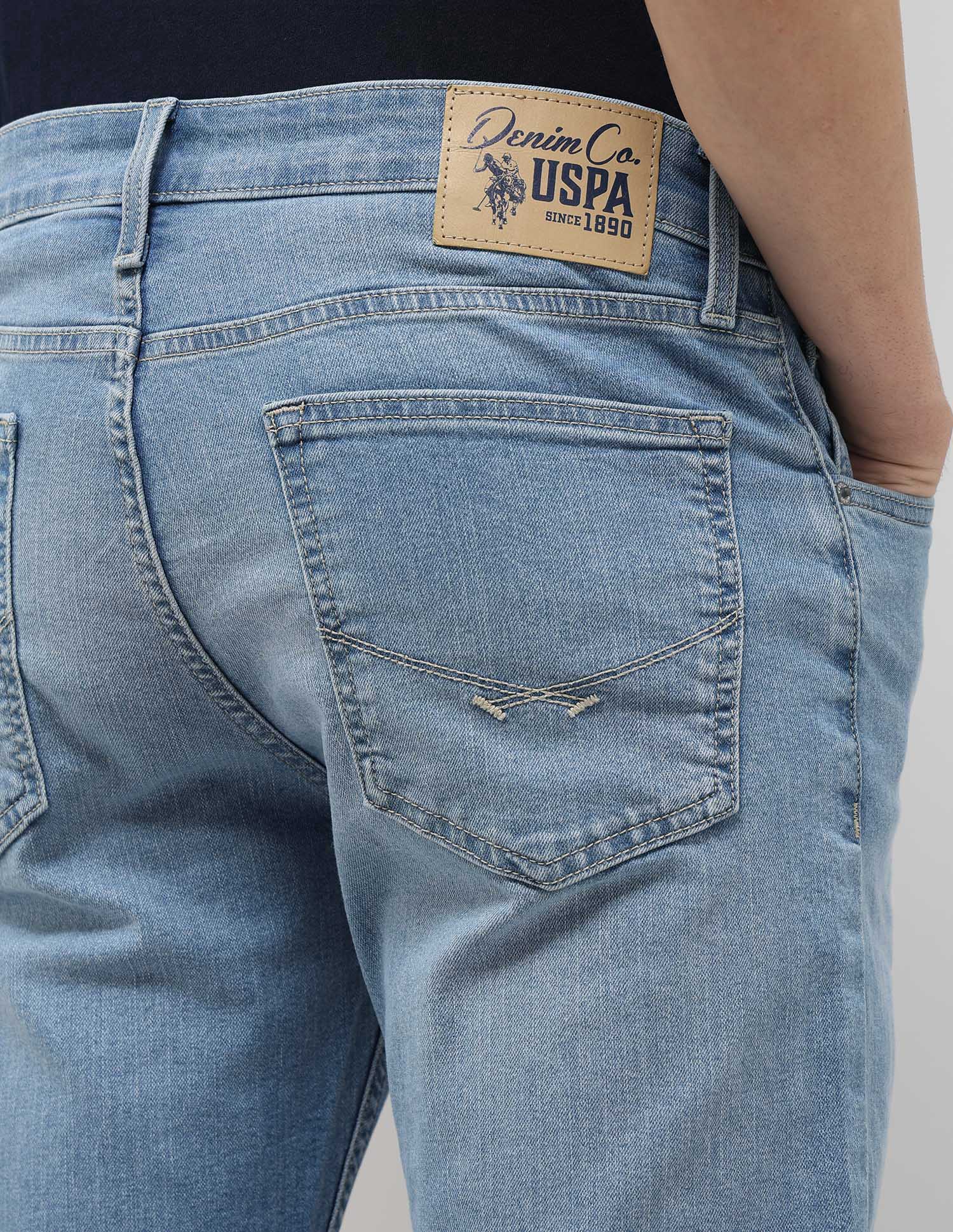 Brandon Slim Tapered Fit Blue Jeans - Image 8