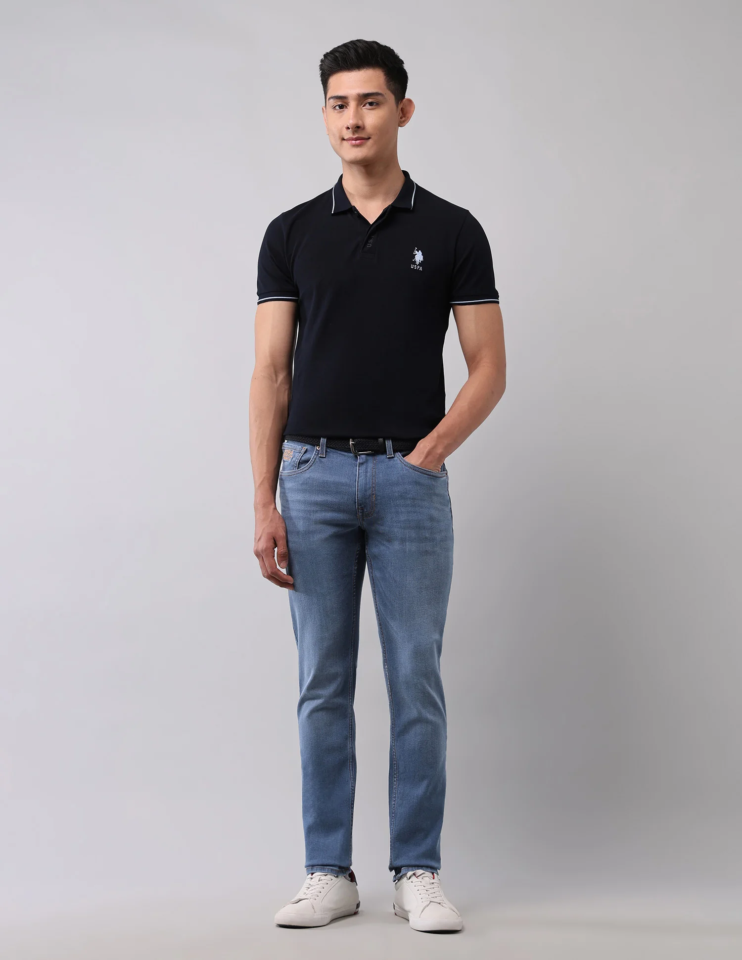 Brandon Slim Tapered Fit Blue Jeans - Image 3