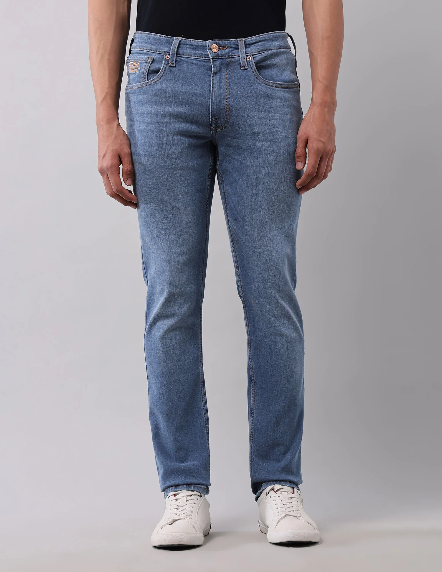 Brandon Slim Tapered Fit Blue Jeans - Image 6