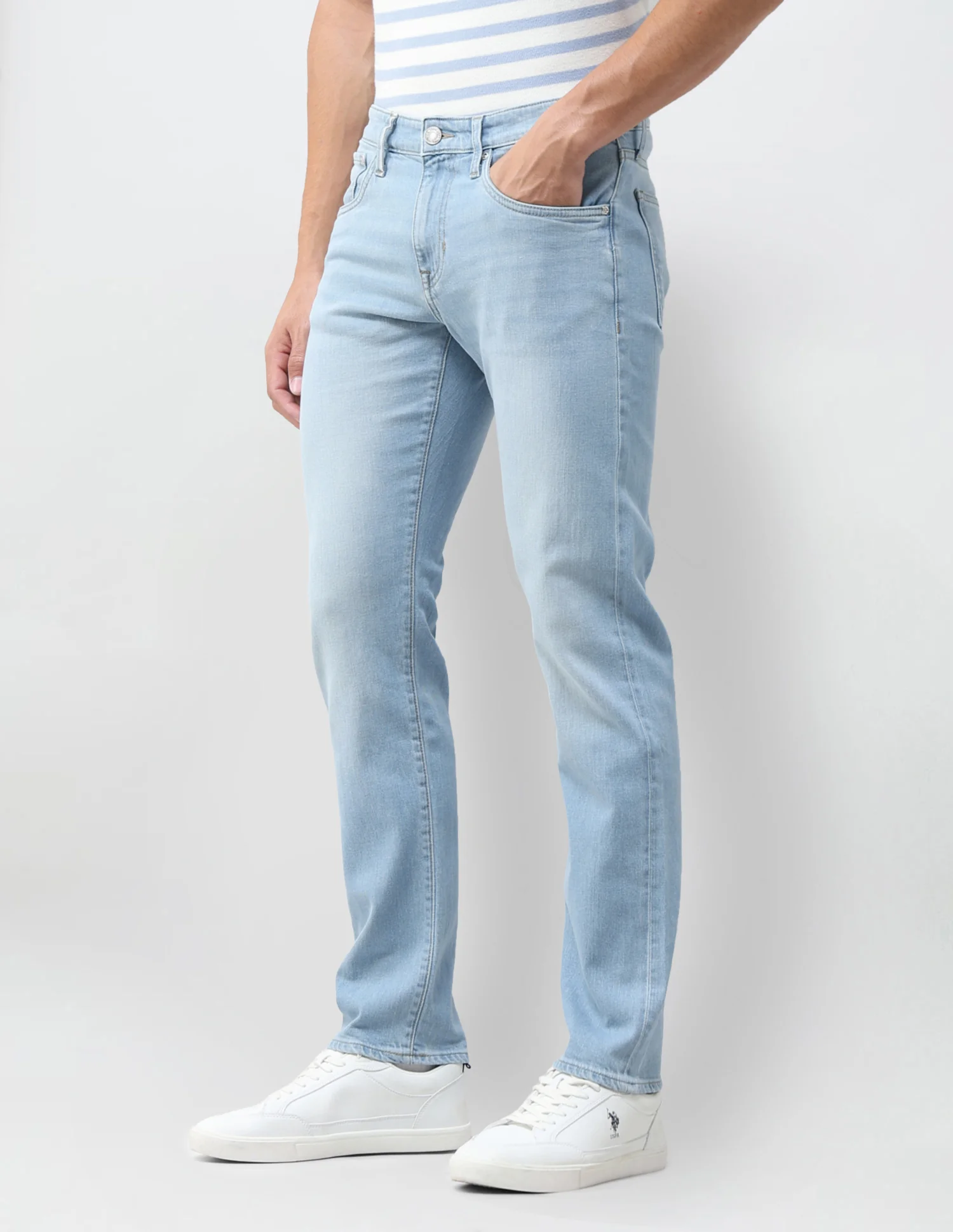 Brandon Slim Tapered Fit Blue Jeans - Image 4