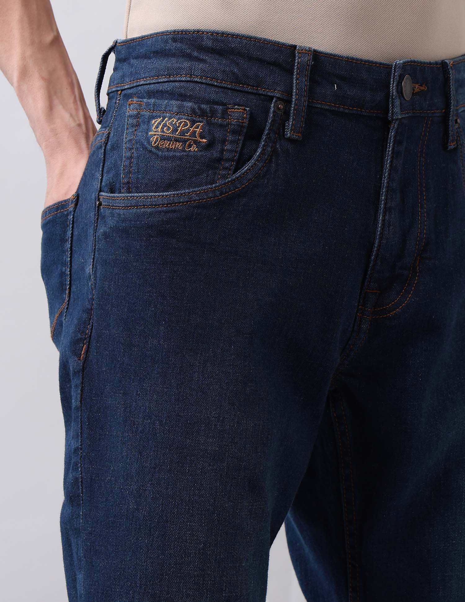 Brandon Slim Tapered Fit Blue Jeans - Image 7