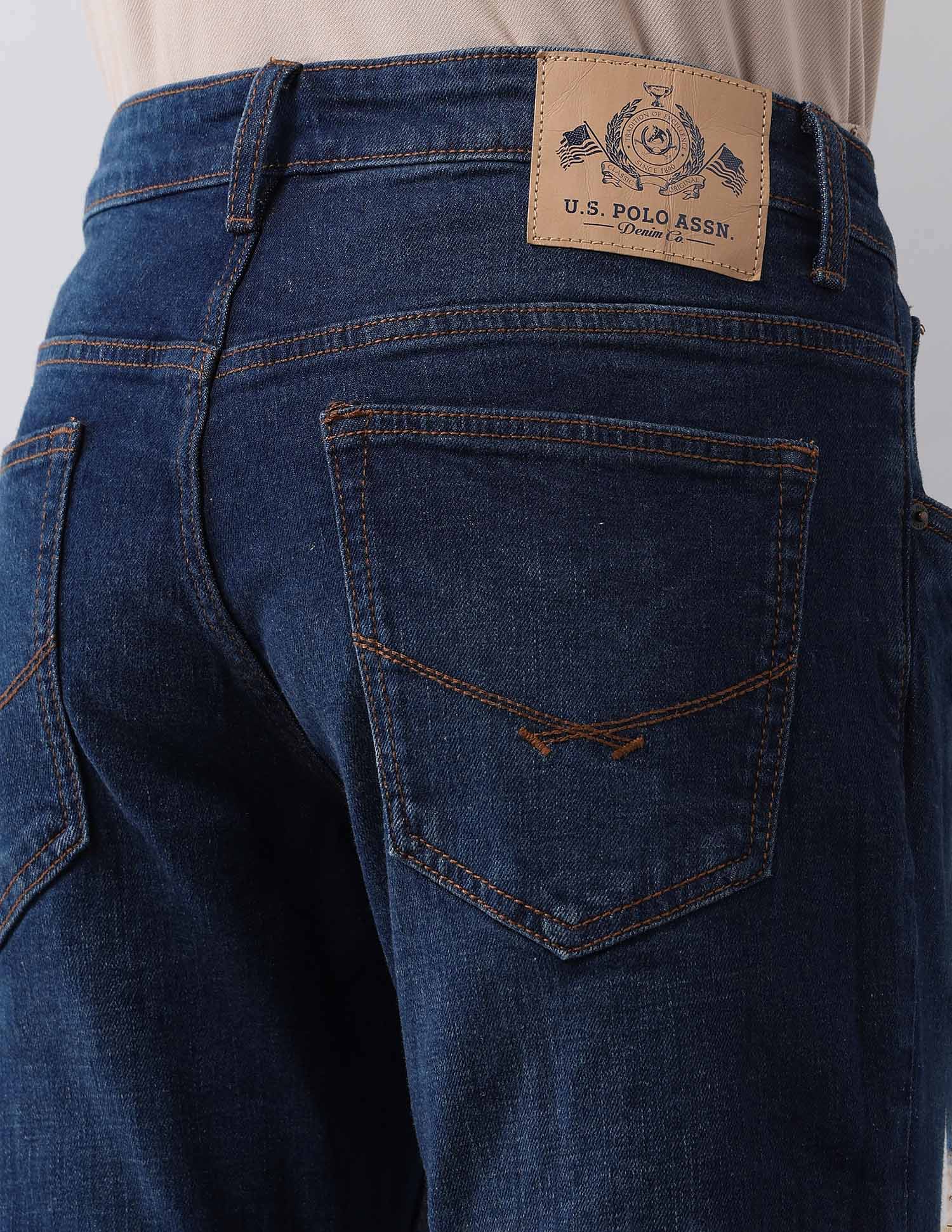 Brandon Slim Tapered Fit Blue Jeans - Image 8