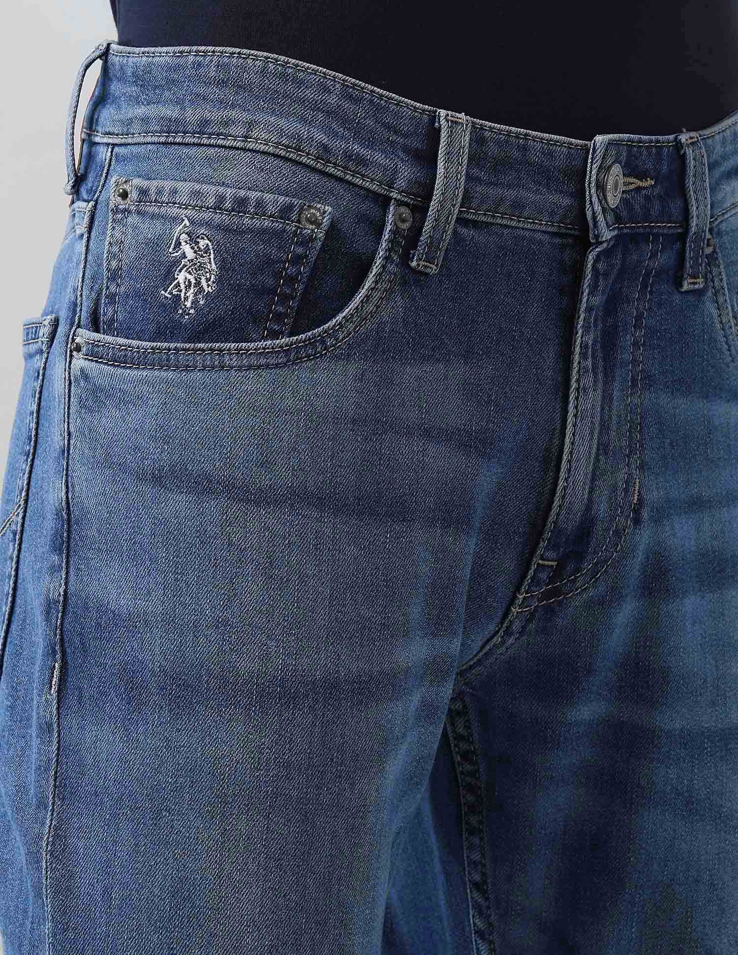 Brandon Slim Tapered Fit Blue Jeans - Image 7