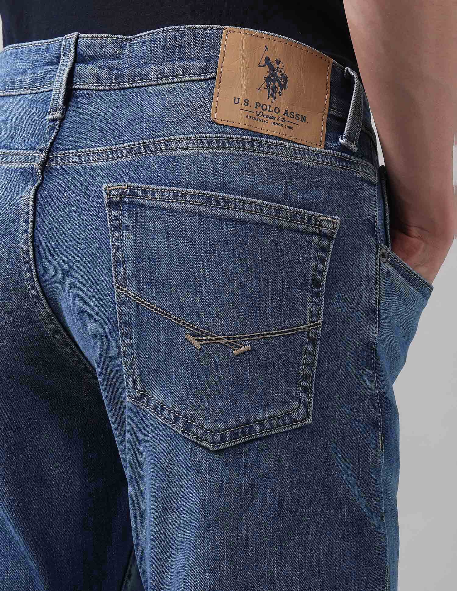 Brandon Slim Tapered Fit Blue Jeans - Image 8
