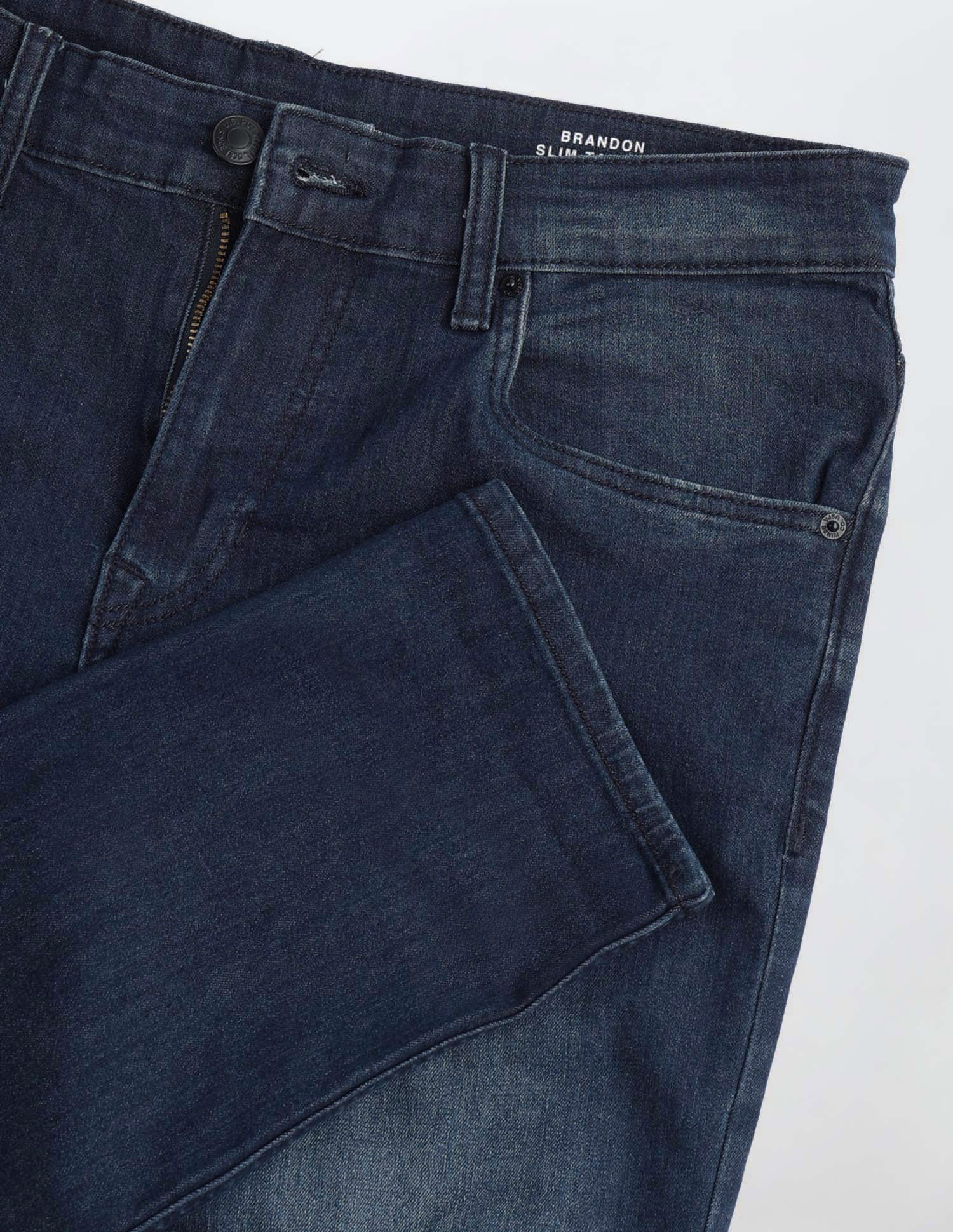 Brandon Slim Tapered Fit Blue Jeans - Image 2