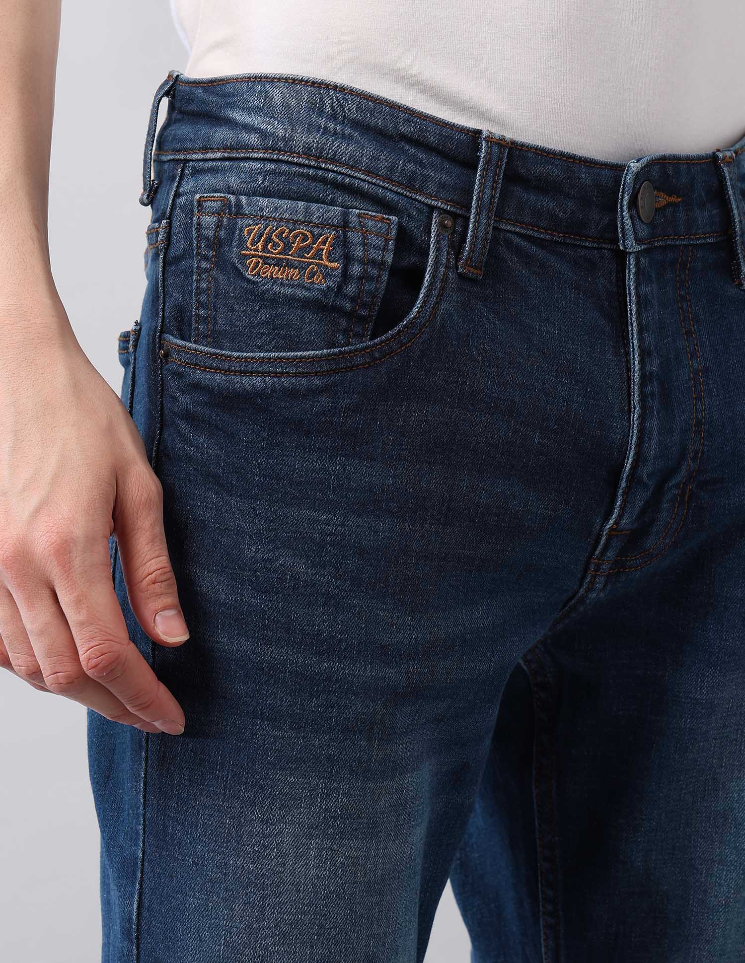 Brandon Slim Tapered Fit Blue Jeans - Image 7