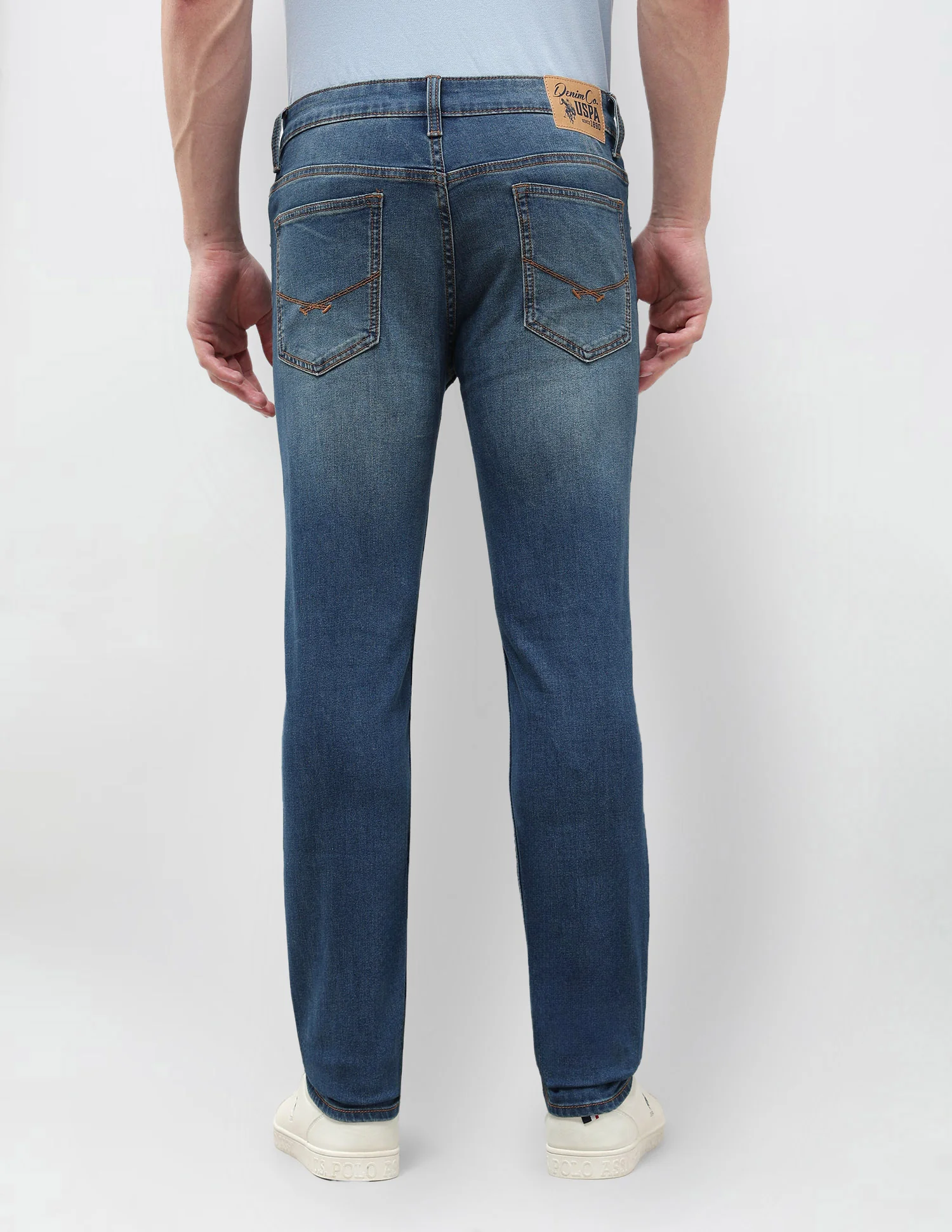 Brandon Slim Tapered Fit Blue Jeans - Image 5