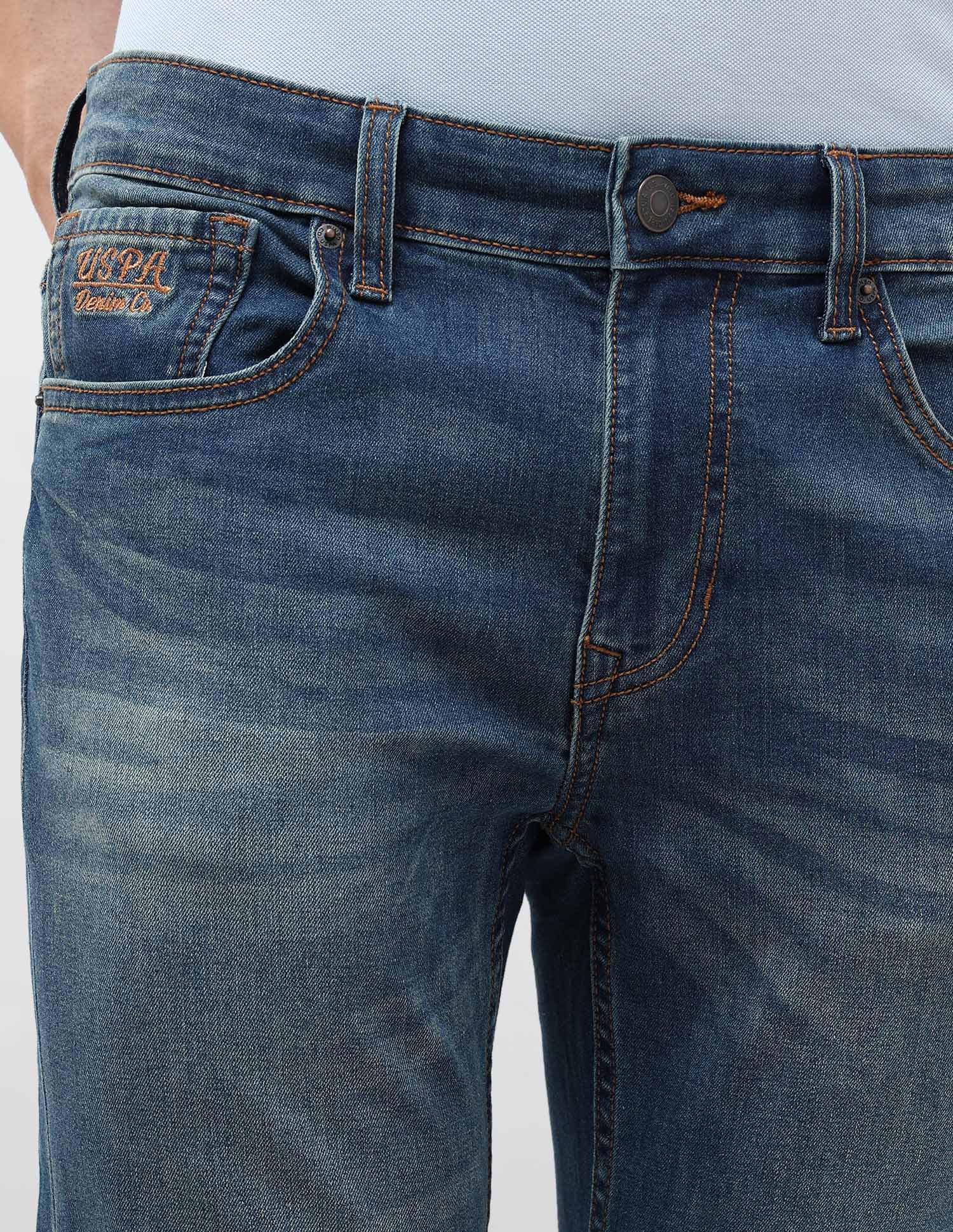 Brandon Slim Tapered Fit Blue Jeans - Image 7