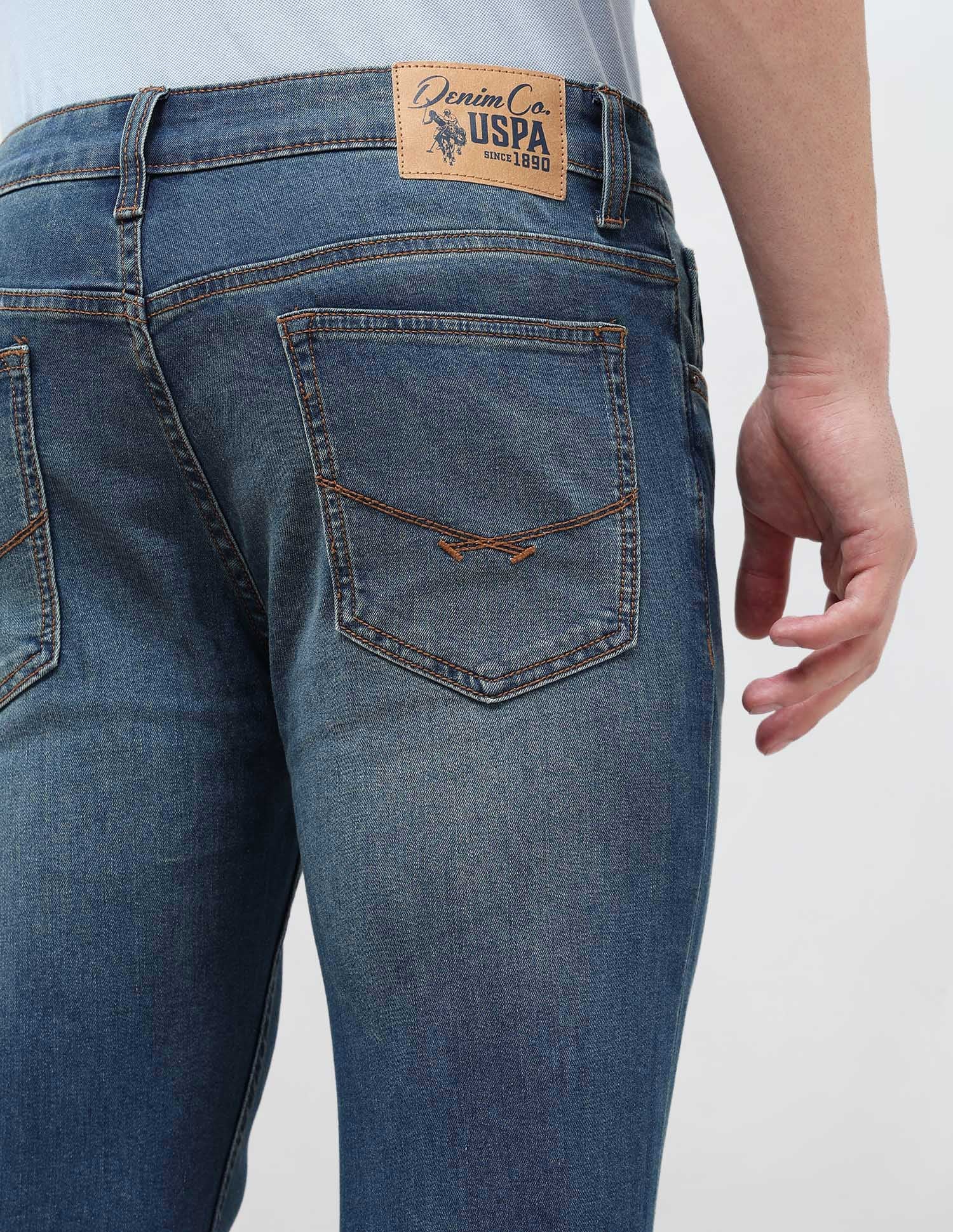 Brandon Slim Tapered Fit Blue Jeans - Image 8